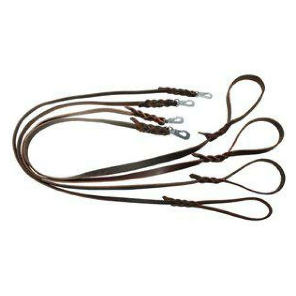 Alac Läderkoppel Långt Brun M 220-250cm