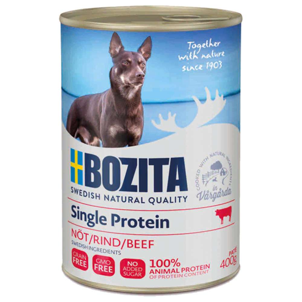 Bozita H Burk Singel Nöt 400g