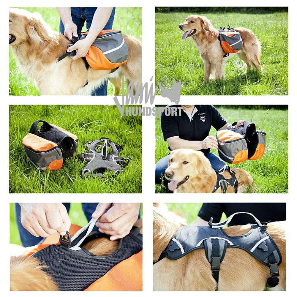 KLÖVJEVÄSKA EXTREMEBACKPACK M ORANGE/GRÅ/SVART 60-90CM