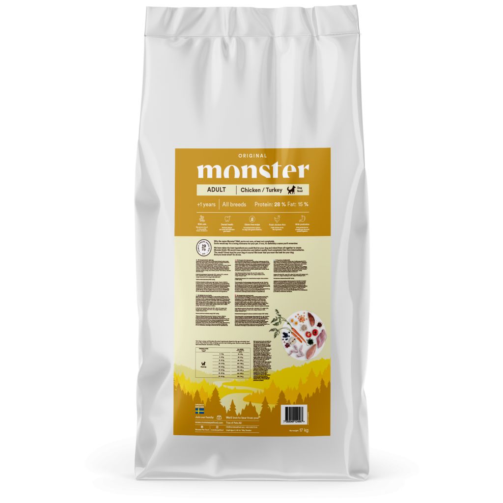 Monster Dog Original Adult Chicken/Turkey 17 kg