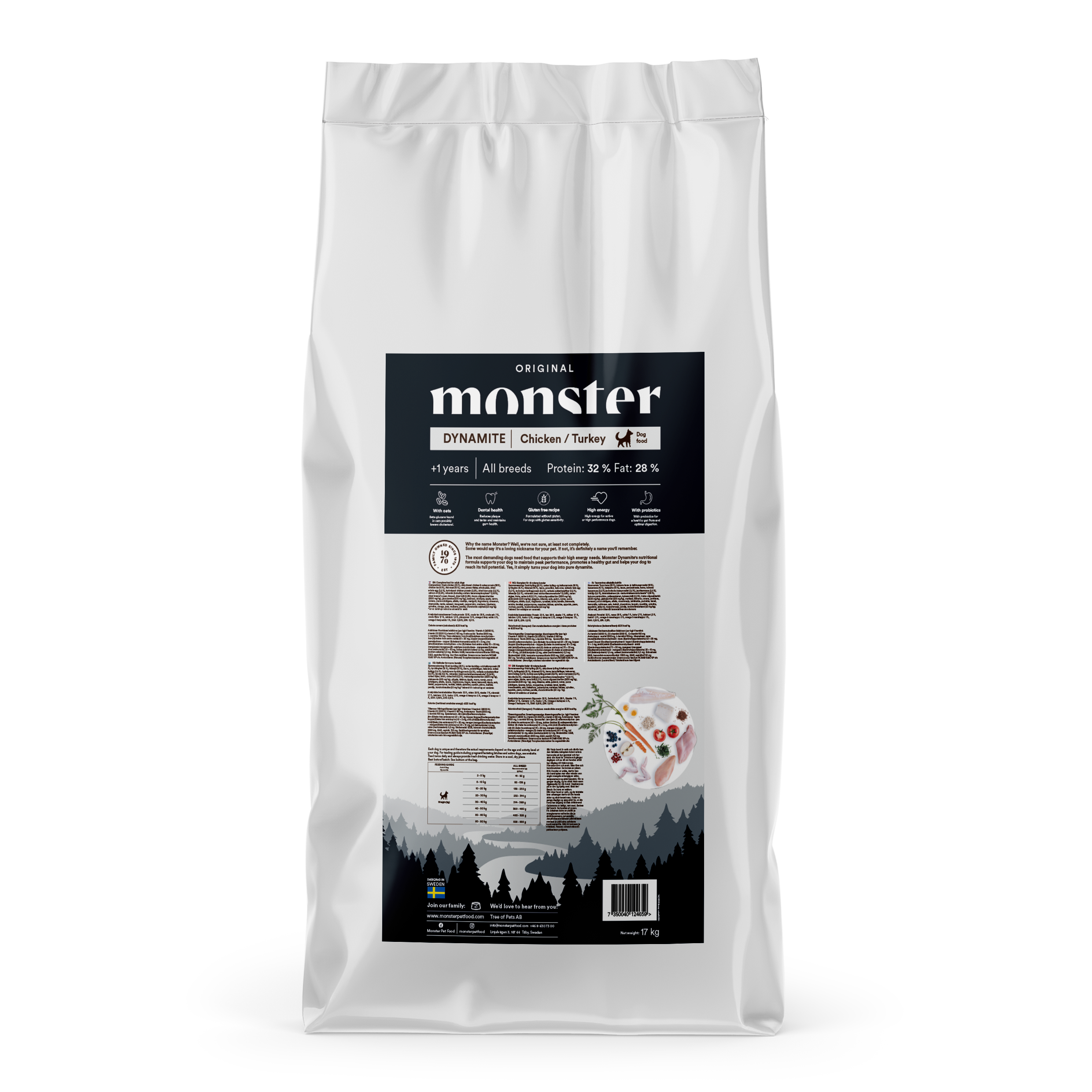 Monster Dog Original Dynamite Chicken/Turkey 17 kg