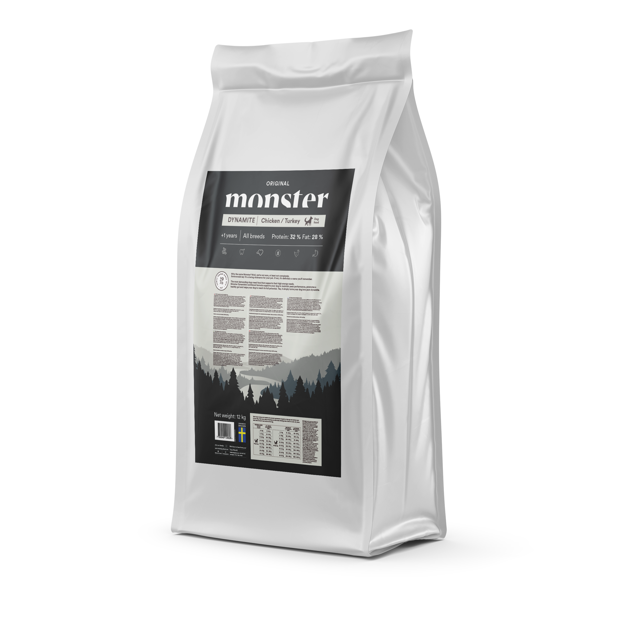 Monster Dog Original Dynamite Chicken/Turkey 12 kg Monster Dog Original Dynamite Chicken/Turkey 12 kg