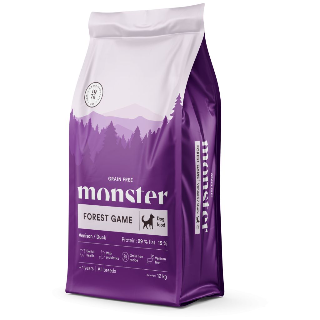 Monster Dog Grain Free Forest Game Venison/Duck 12 kg