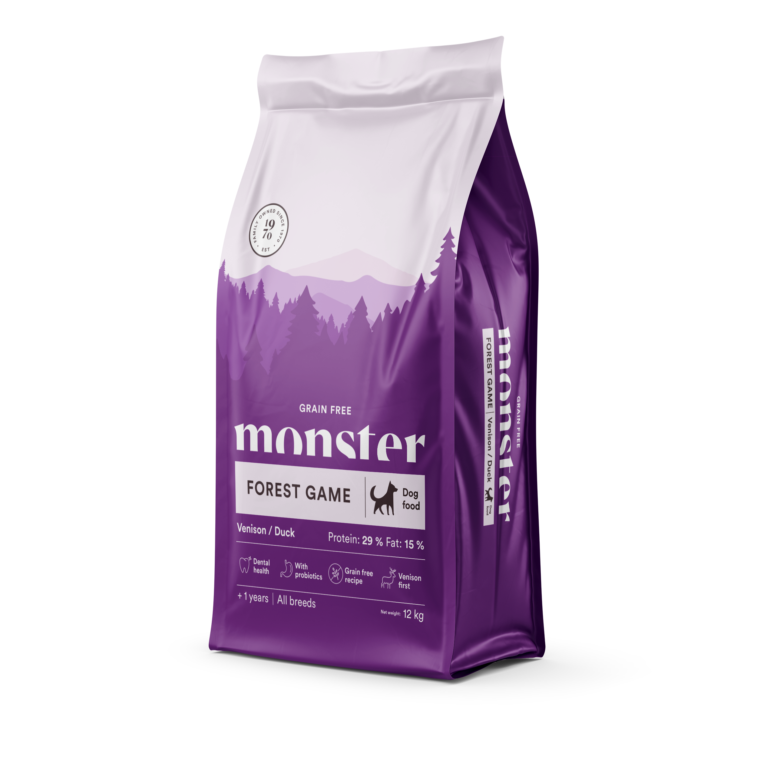 Monster Dog Grain Free Forest Game Venison/Duck 12 kg