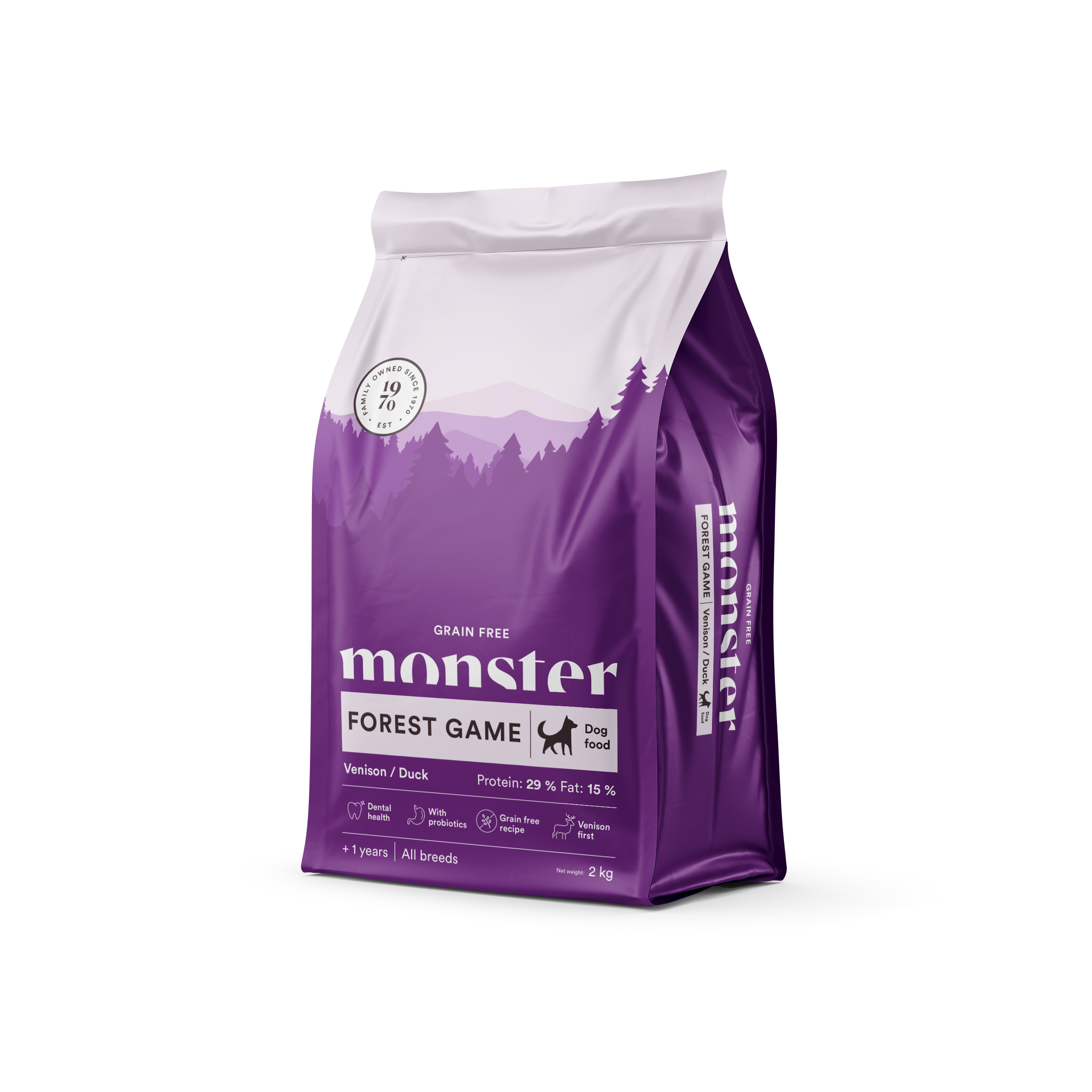 Monster Dog Grain Free Forest Game Venison/Duck 2 kg