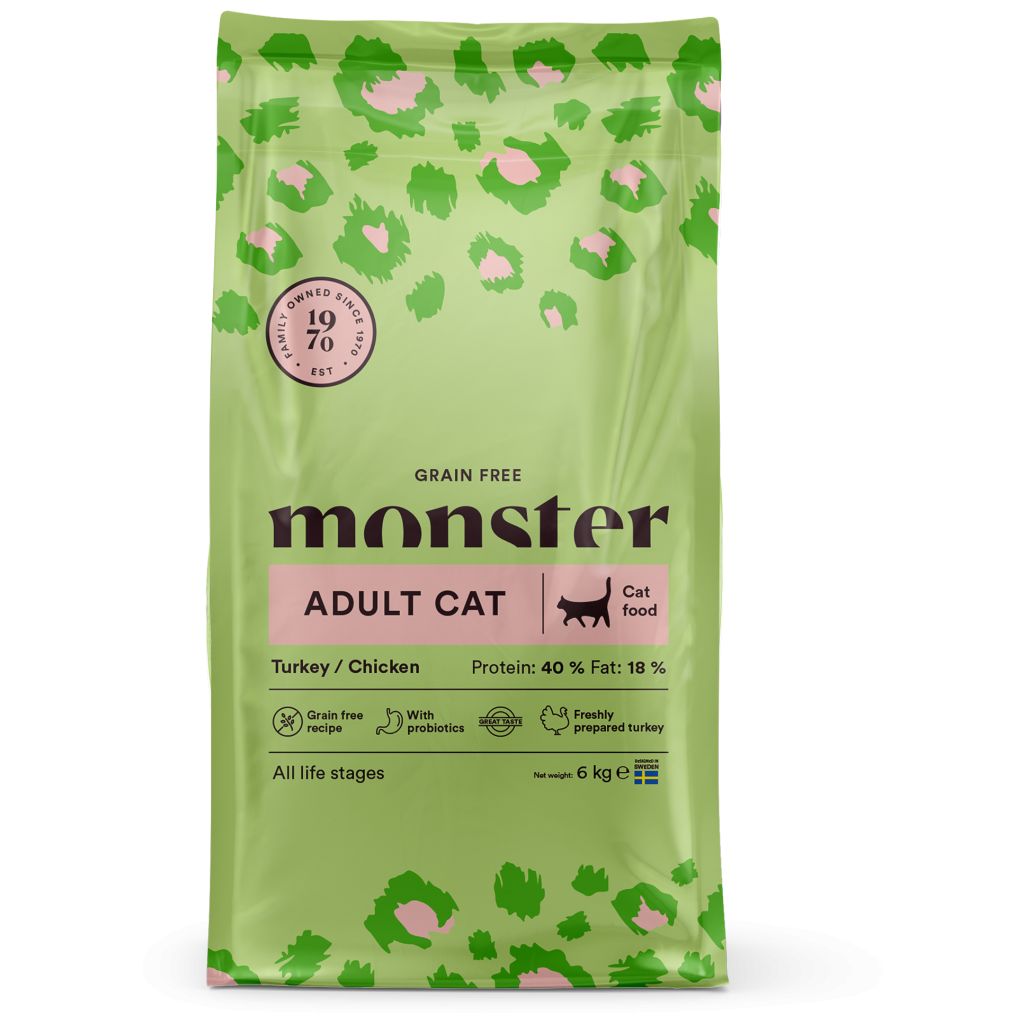 Monster Cat Grain Free Adult Turkey/Chicken 6 kg