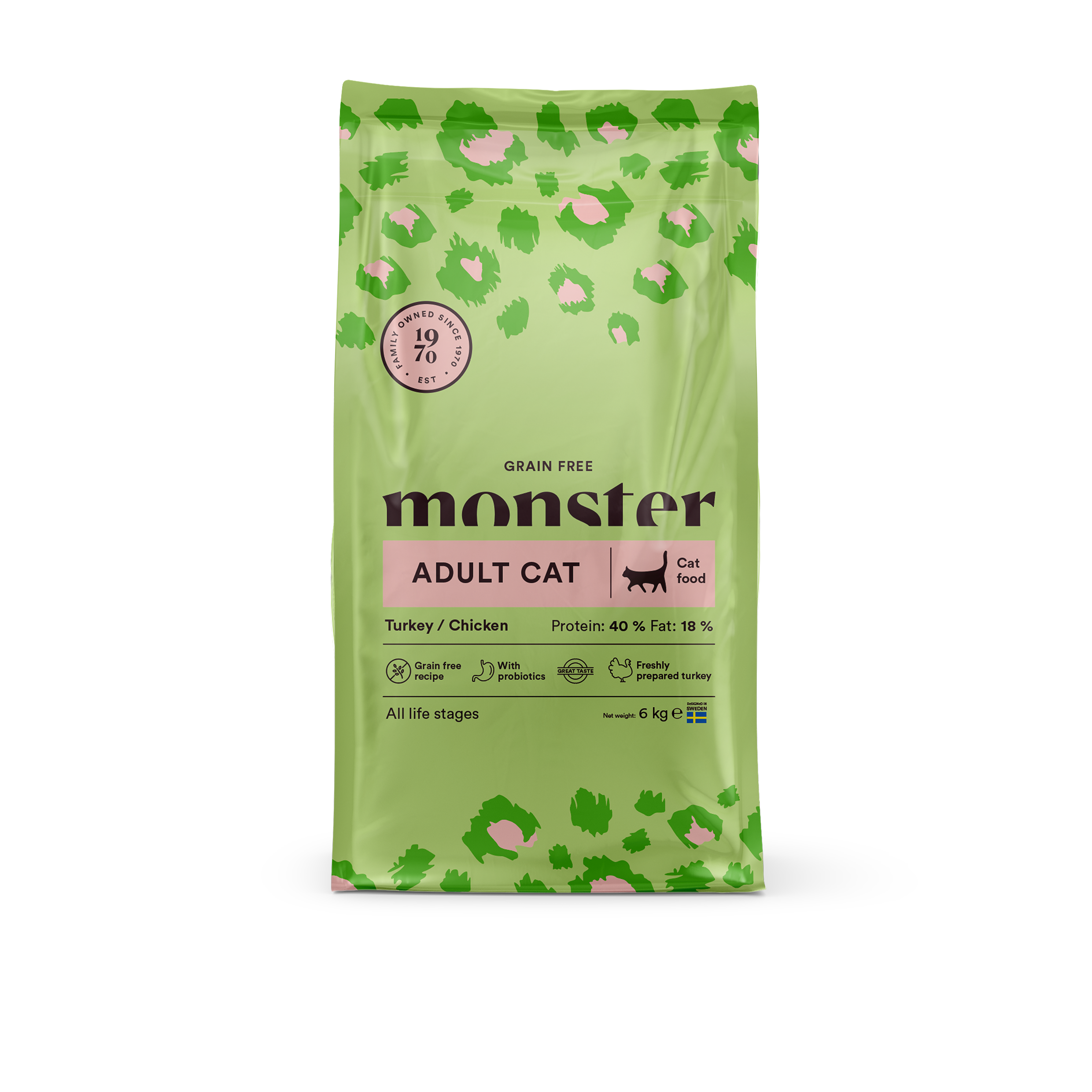 Monster Cat Grain Free Adult Turkey/Chicken 6 kg