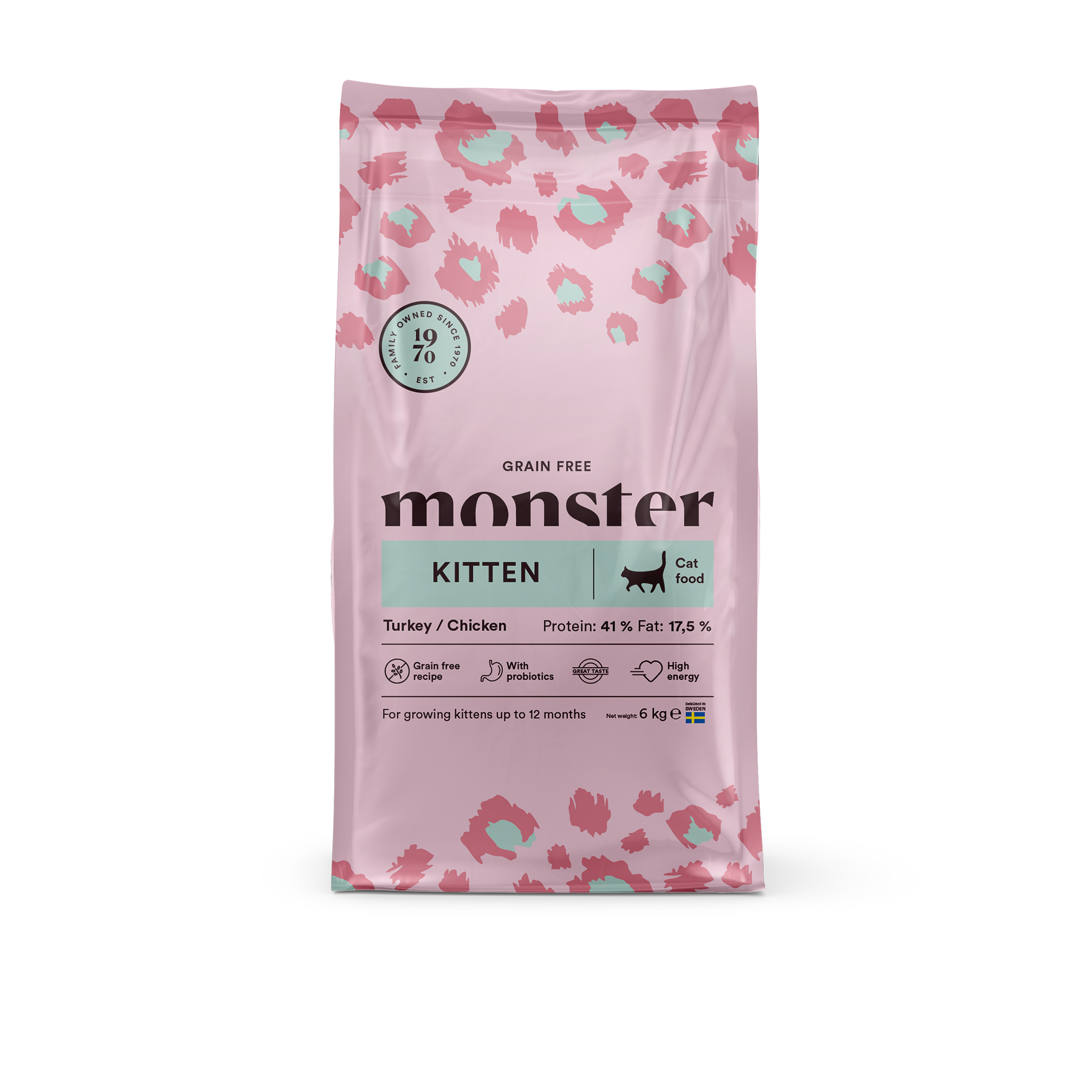 Monster Cat Grain Free Kitten Turkey/Chicken 6 kg