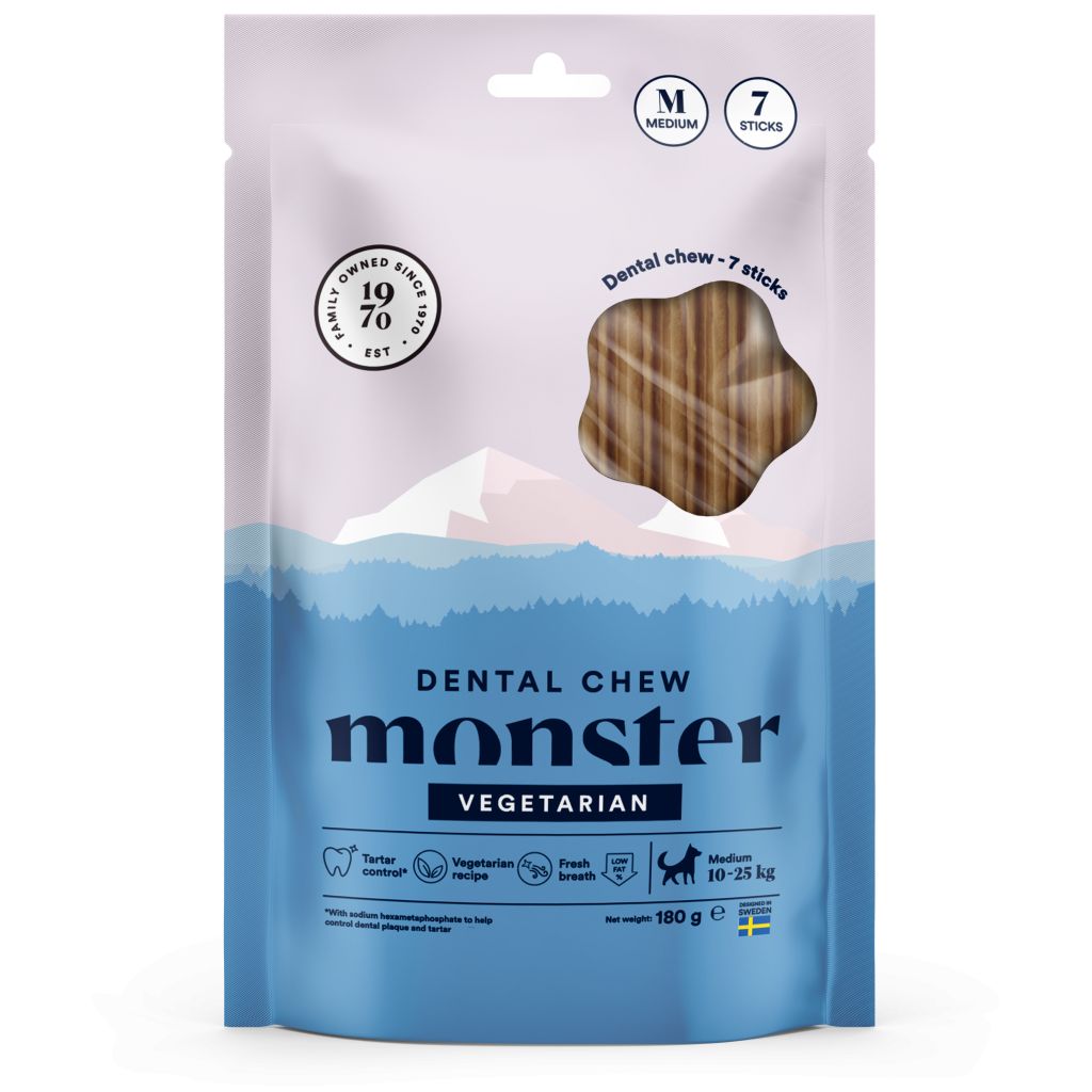 Monster Dog Dental Chew Vegetarian Medium Week 7 pcs 180 g