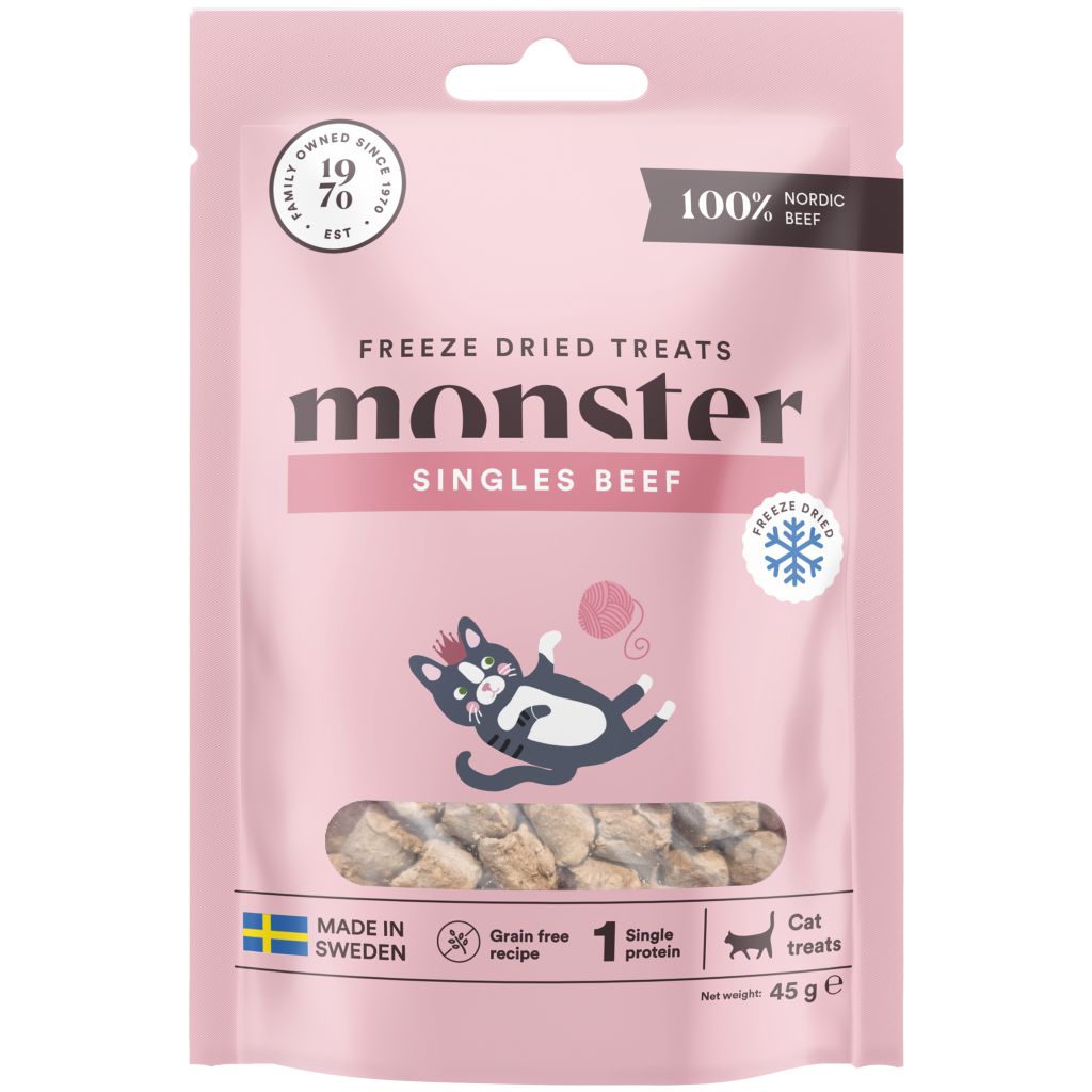 Monster Cat Treats Freeze dried Beef 45 g