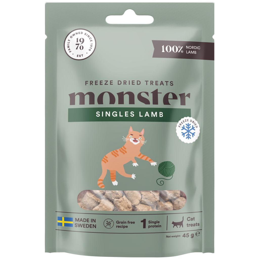 Monster Cat Treats Freeze dried Lamb 45 g