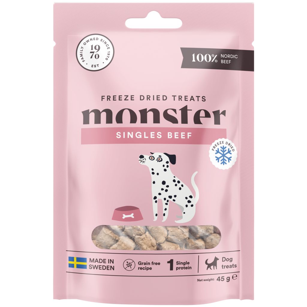 Monster Dog Treats Freeze dried Beef 45 g