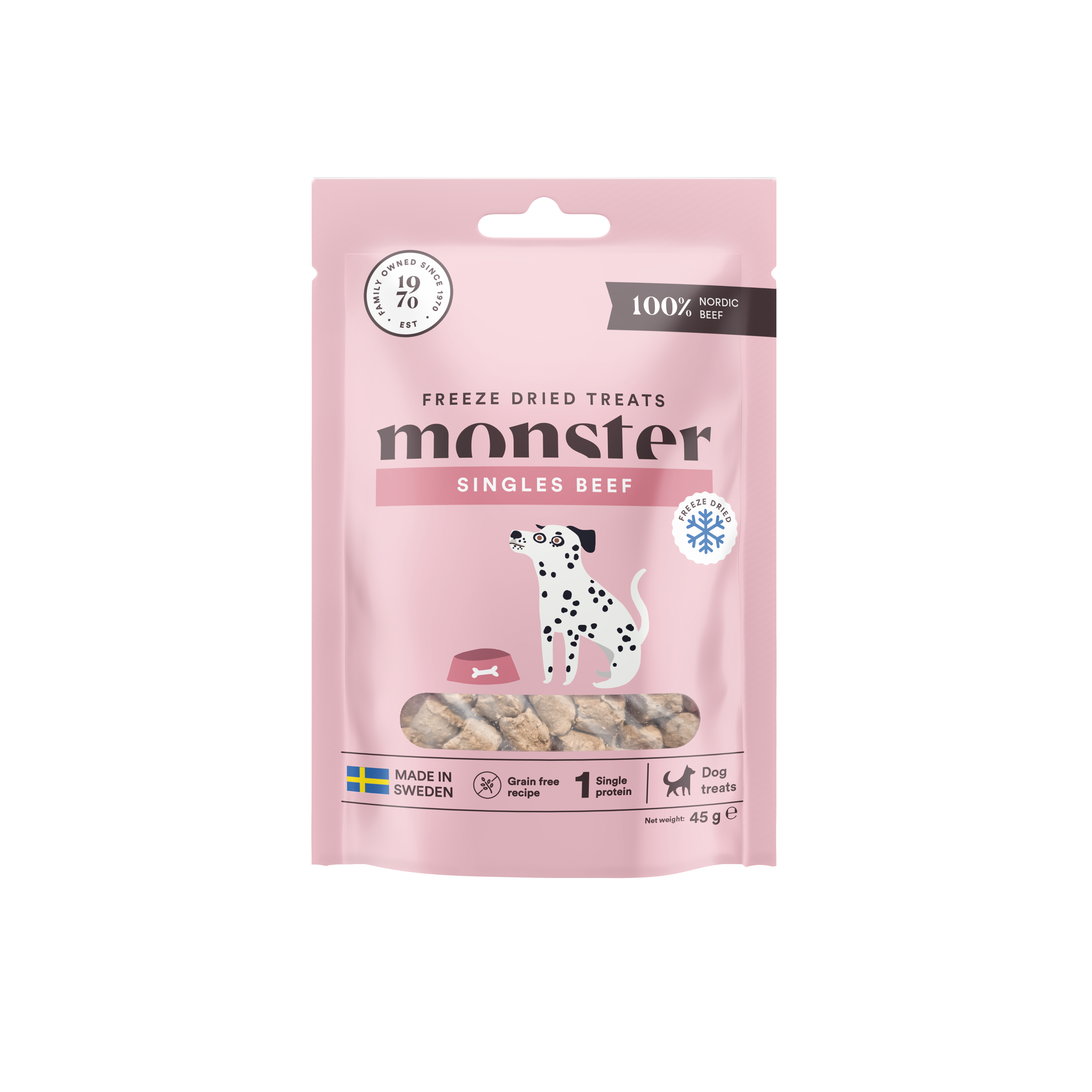 Monster Dog Treats Freeze dried Beef 45 g