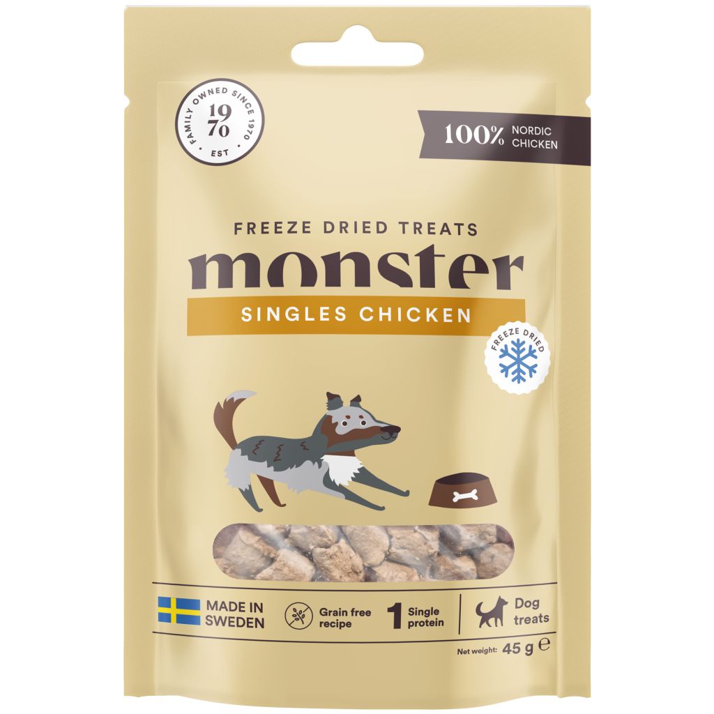 Monster Dog Treats Freeze dried Chicken 45 g