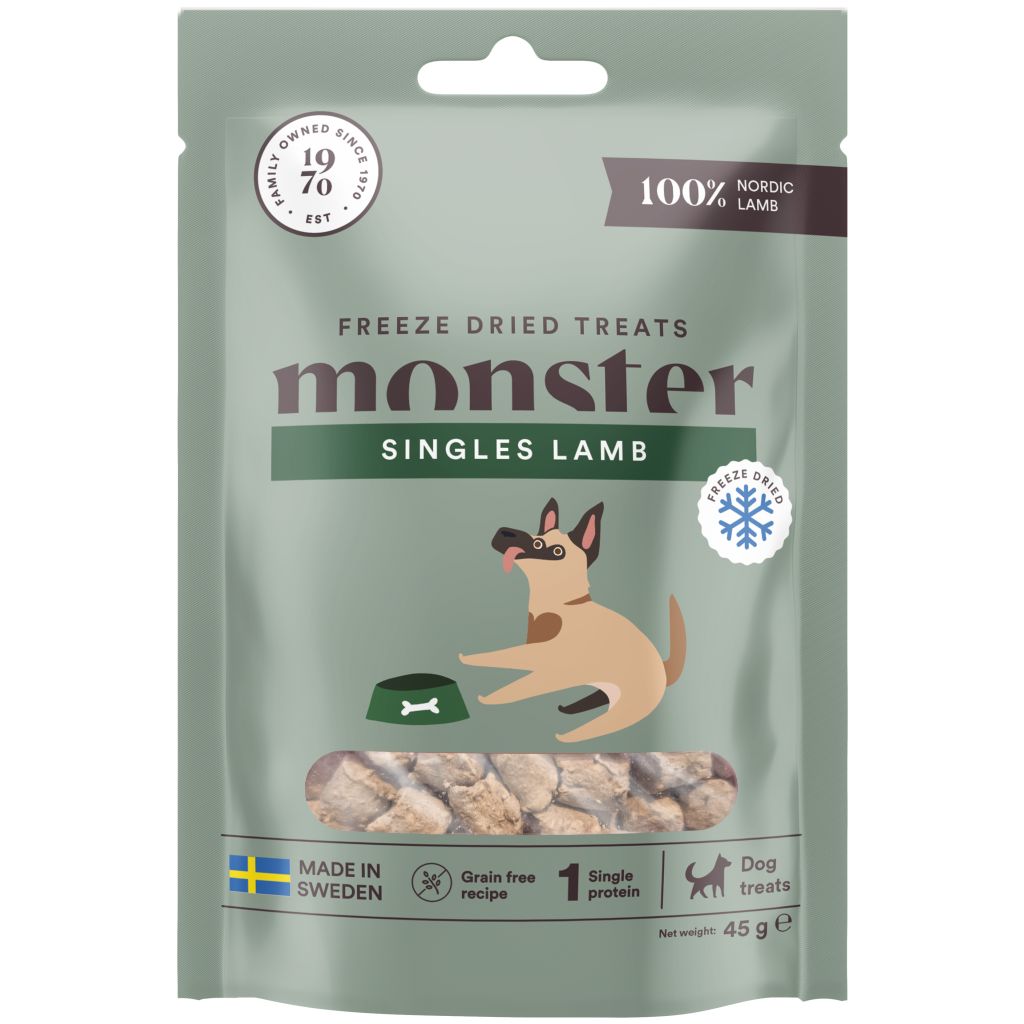 Monster Dog Treats Freeze dried Lamb 45 g