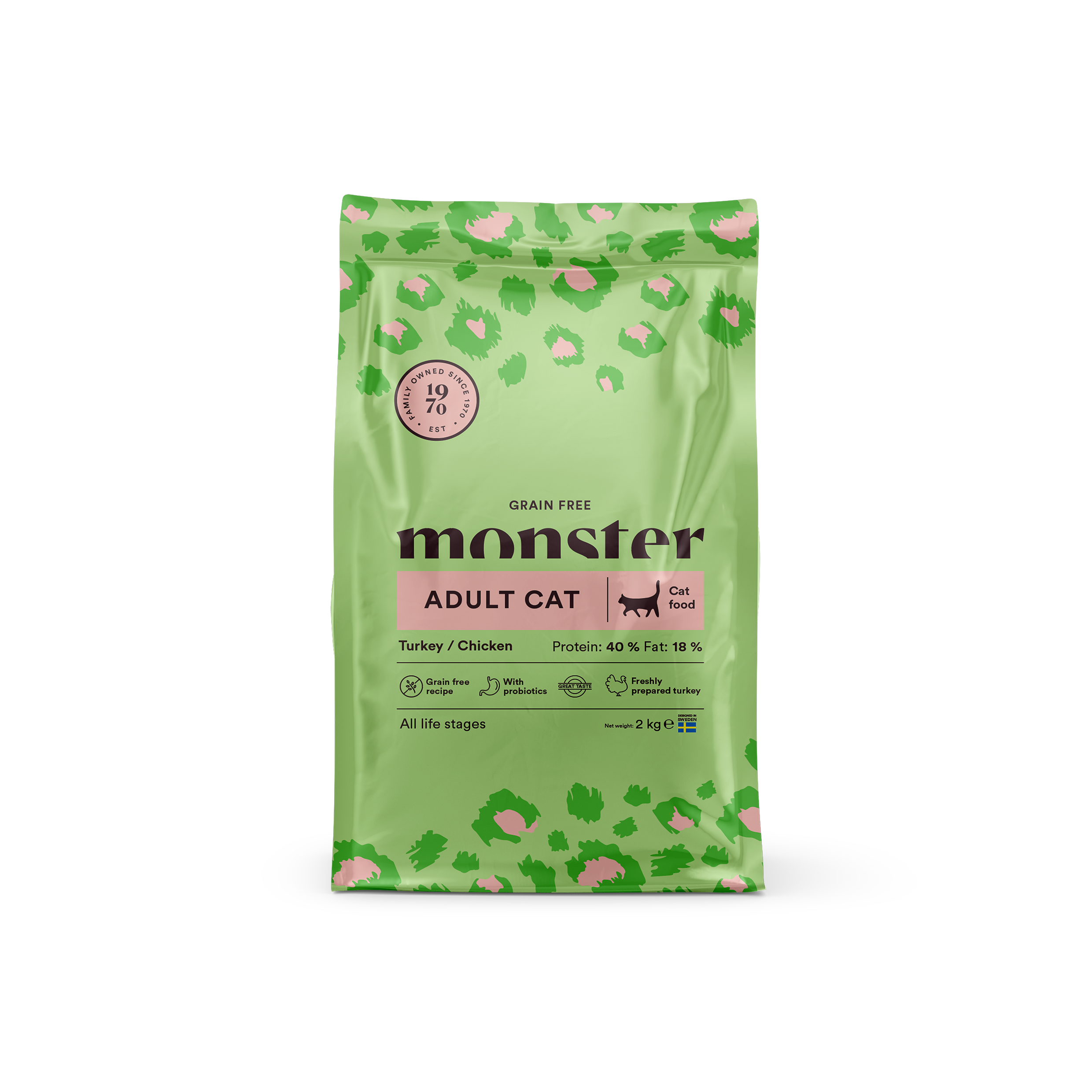 Monster Cat Grain Free Adult Turkey/Chicken 2 kg