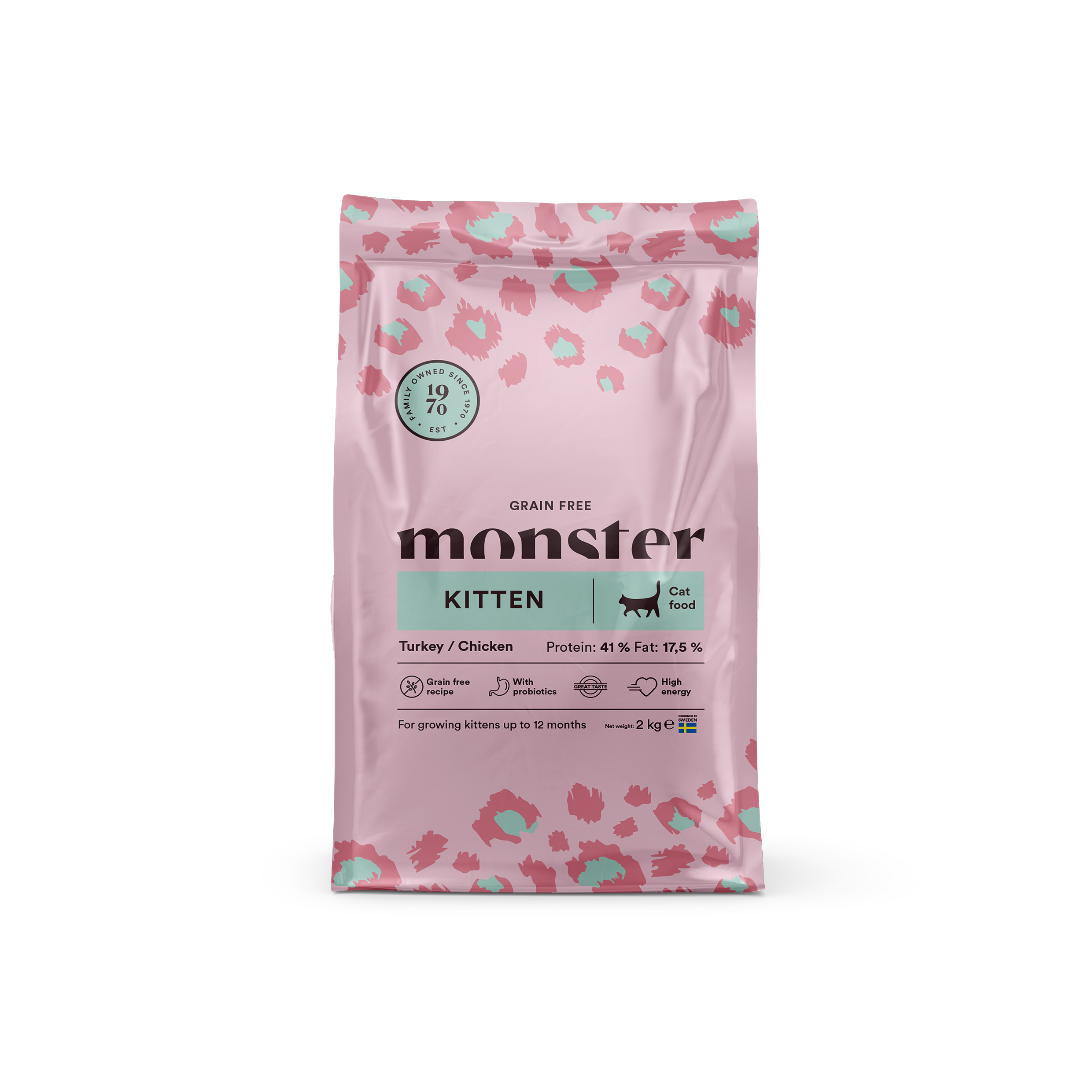 Monster Cat Grain Free Kitten Turkey/Chicken 2 kg Monster Cat Grain Free Kitten Turkey/Chicken 2 kg