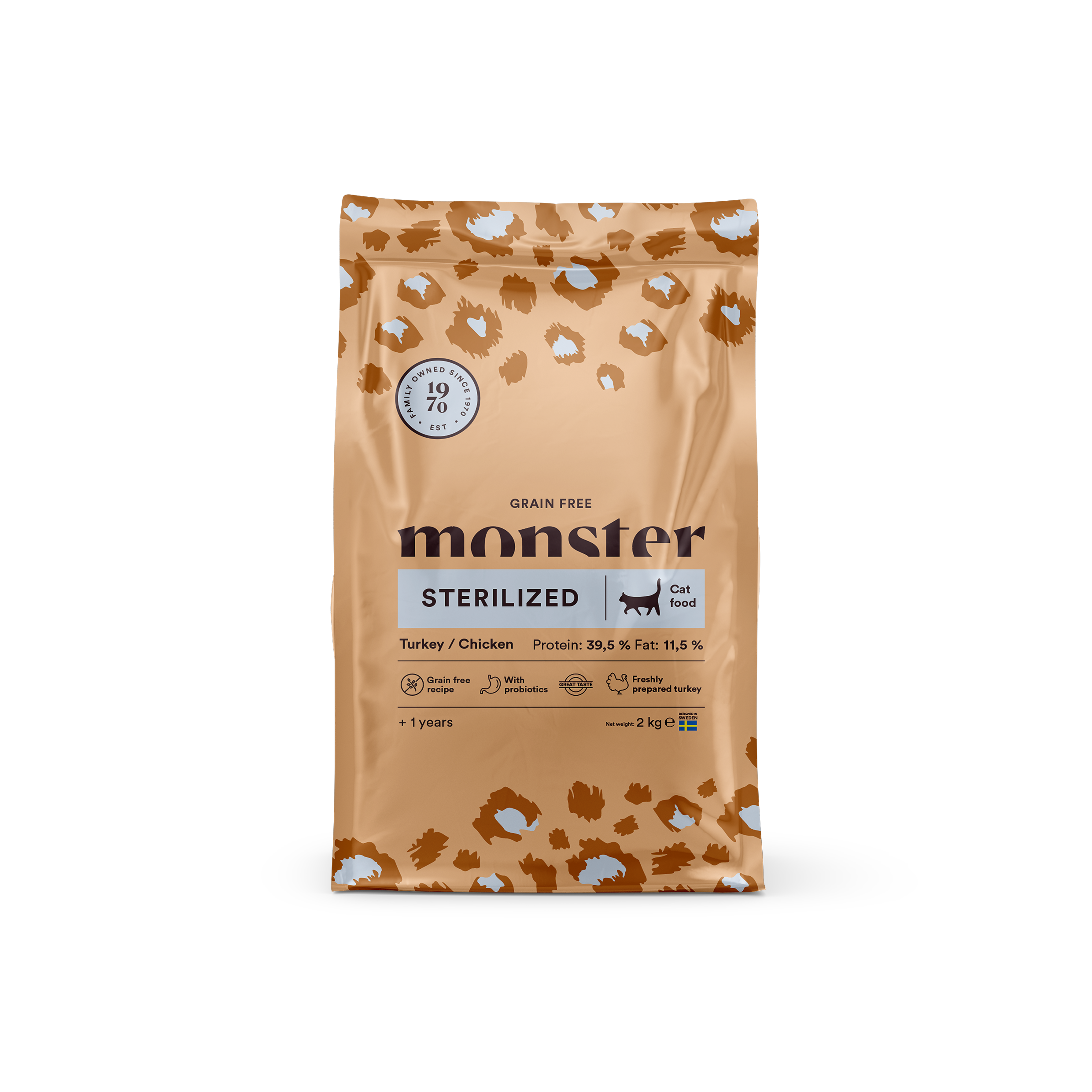 Monster Cat Grain Free Sterilized Turkey/Chicken 2 kg Monster Cat Grain Free Sterilized Turkey/Chicken 2 kg