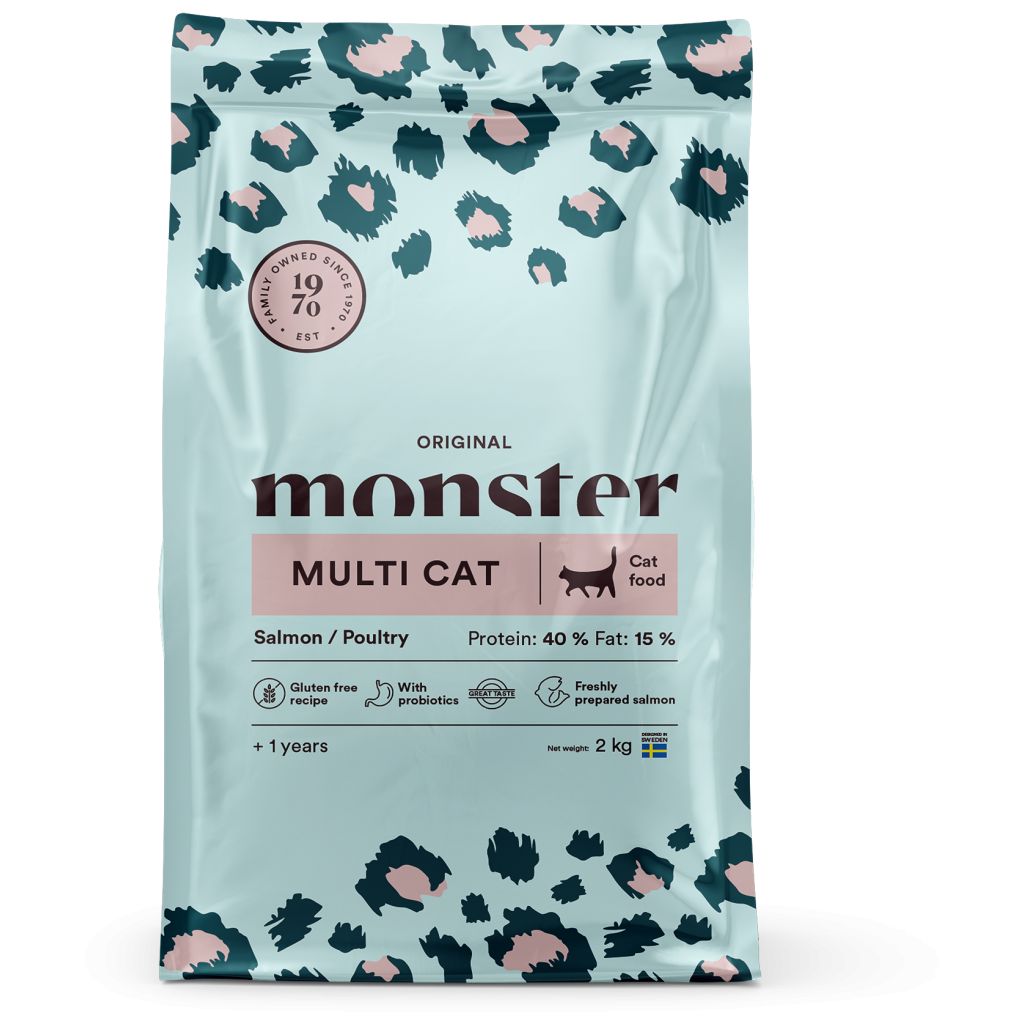 Monster Cat Original Multicat Salmon/Poultry 2 kg
