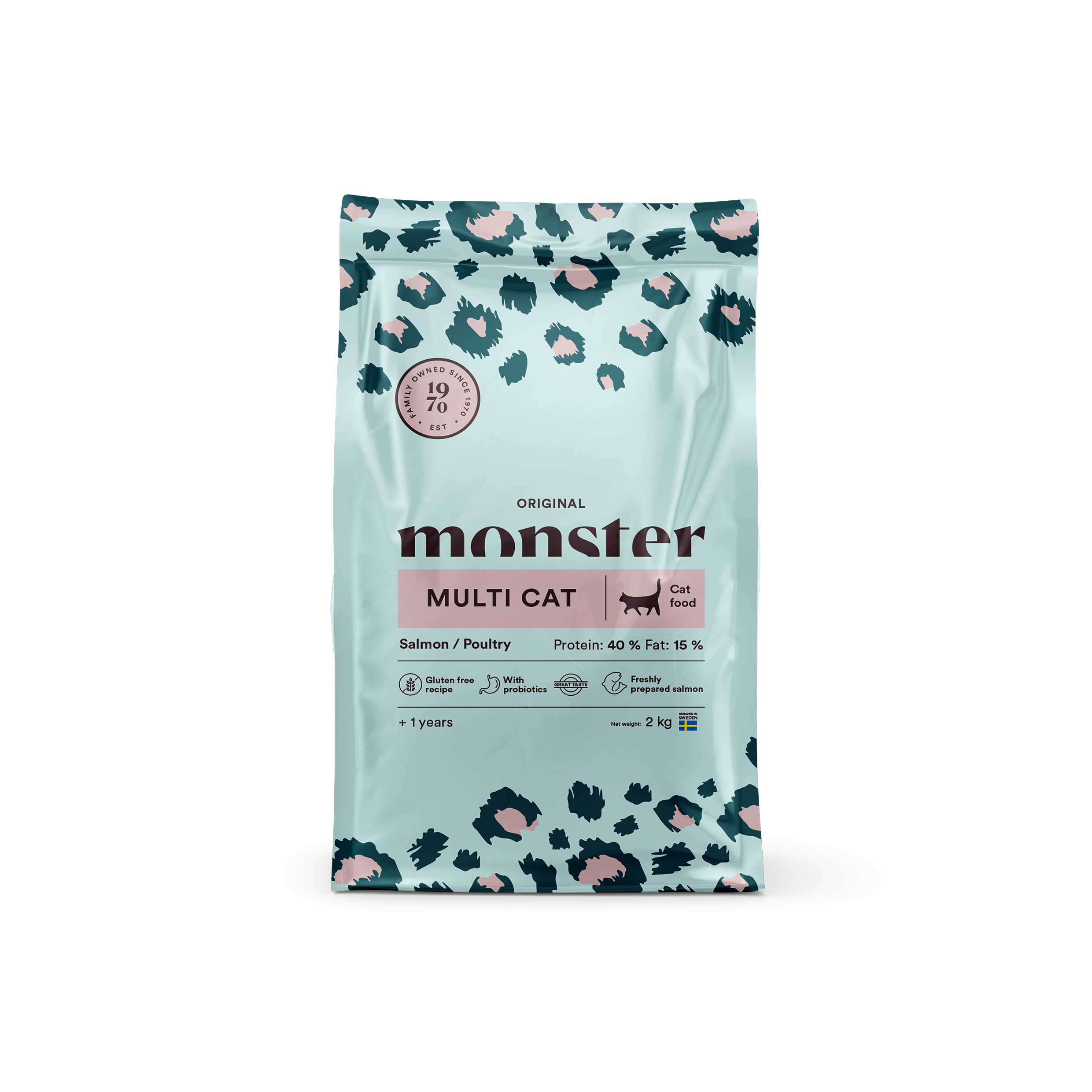 Monster Cat Original Multicat Salmon/Poultry 2 kg