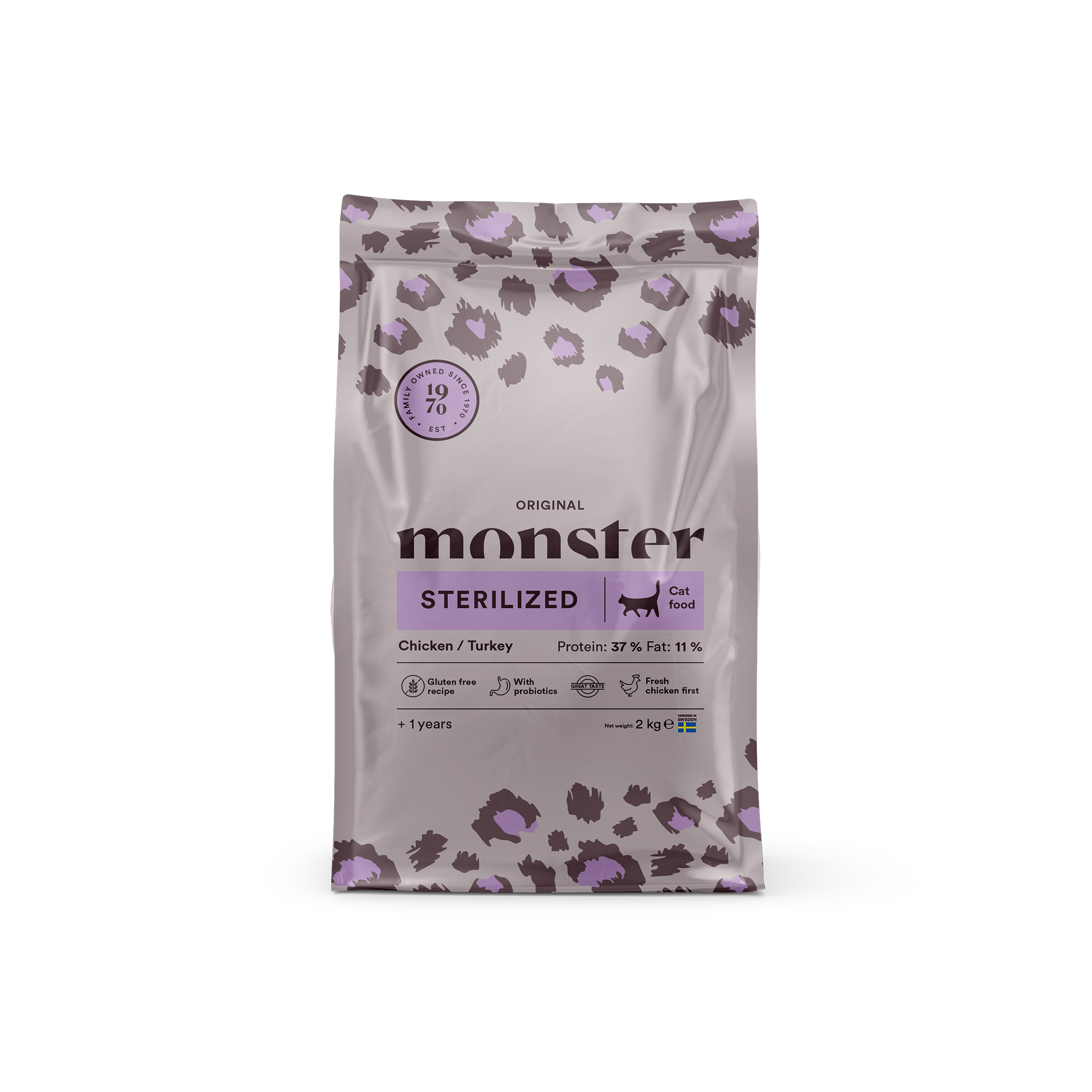 Monster Cat Original Sterilized Chicken/Turkey 2 kg