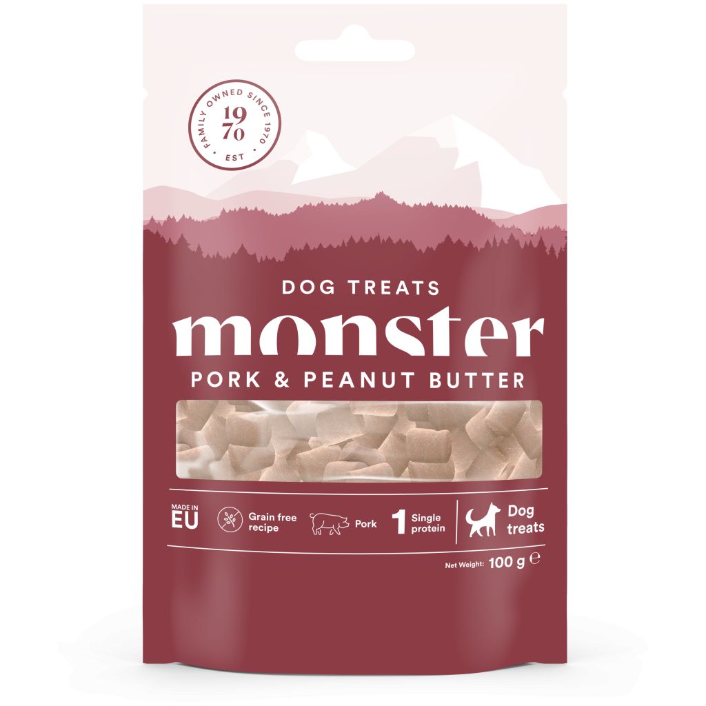 Monster Dog Treats Baked Pork & Peanut Butter 100 g