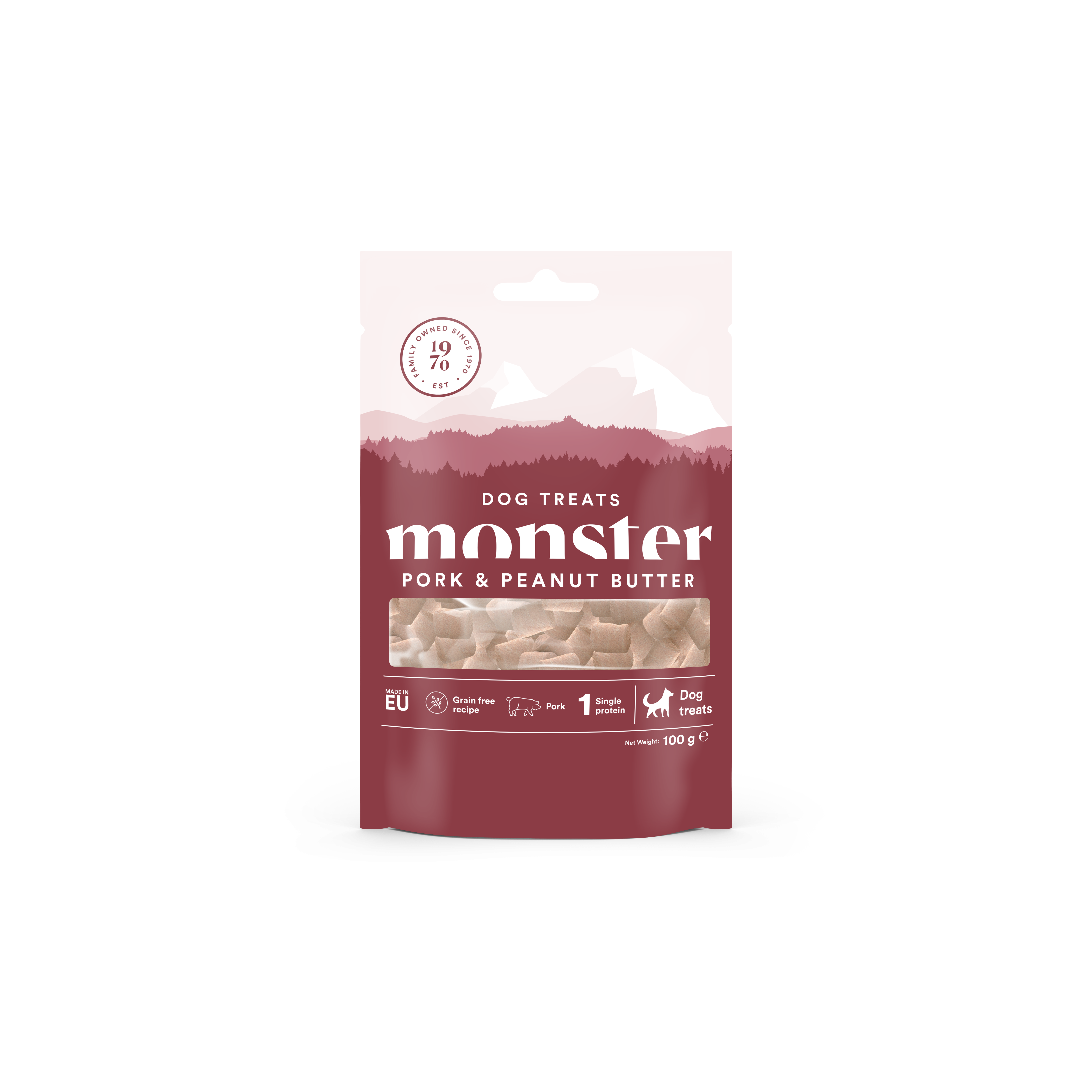 Monster Dog Treats Baked Pork & Peanut Butter 100 g Monster Dog Treats Baked Pork & Peanut Butter 100 g