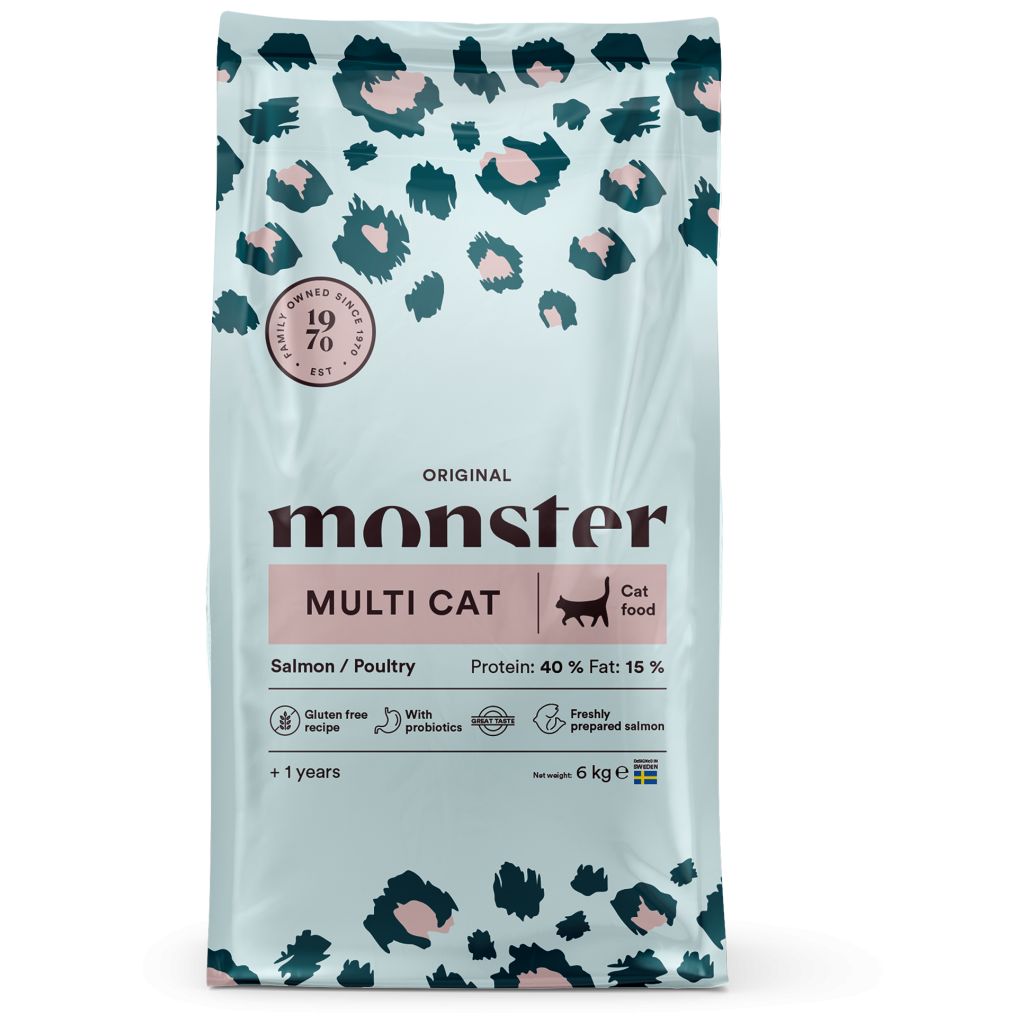 Monster Cat Original Multicat Salmon/Poultry 6 kg