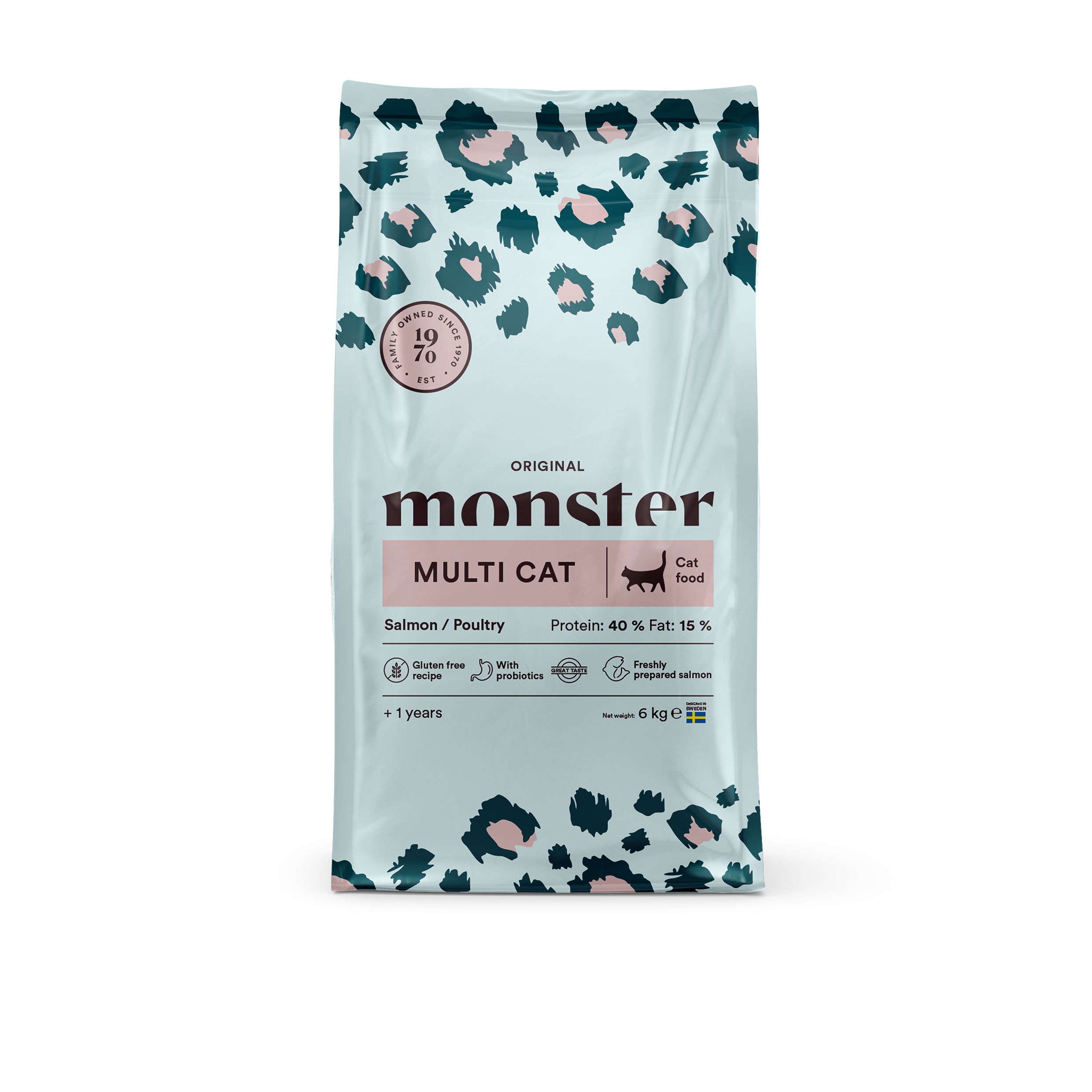 Monster Cat Original Multicat Salmon/Poultry 6 kg