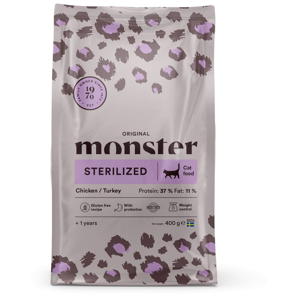 Monster Cat Original Sterilized Chicken/Turkey 400 g