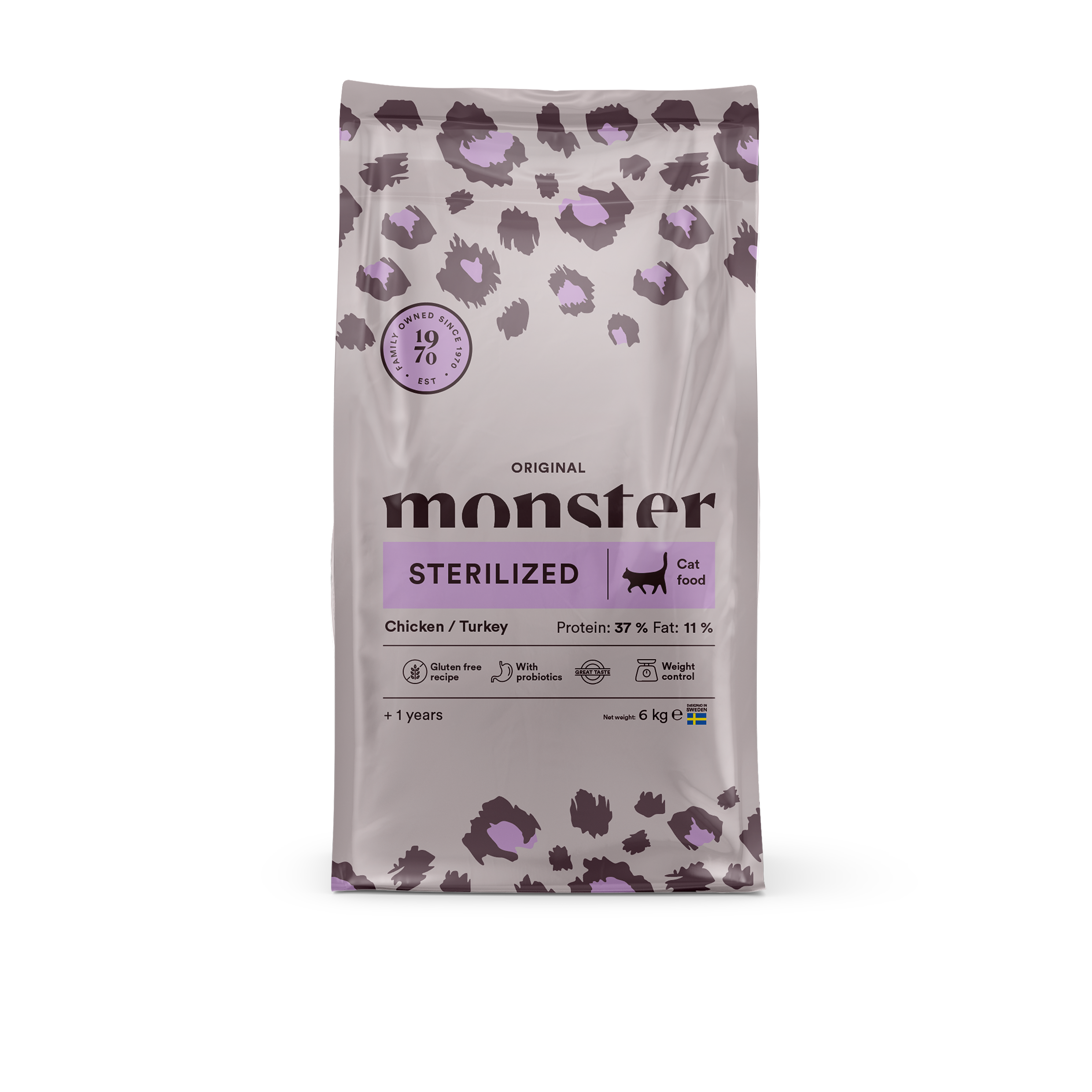 Monster Cat Original Sterilized Chicken/Turkey 6 kg