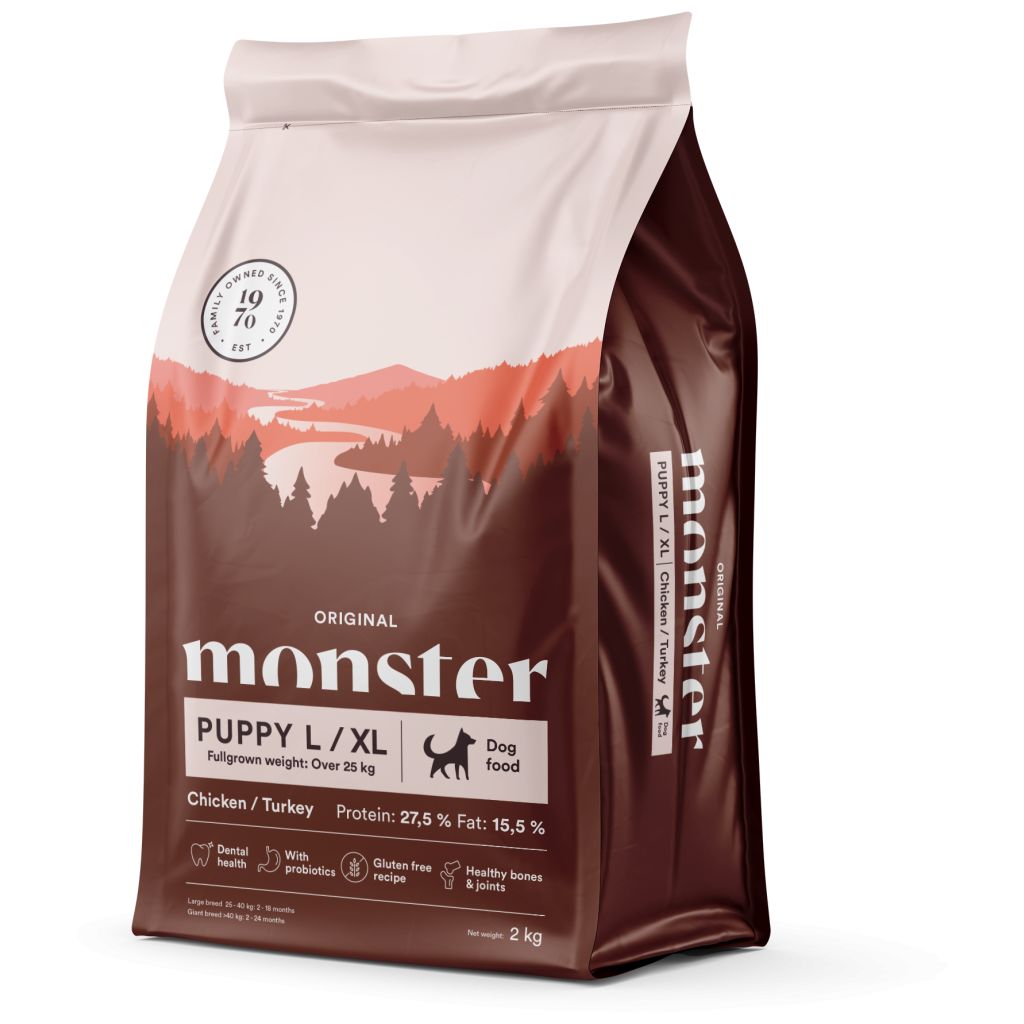 Monster Dog Original Puppy L/ XL Chicken/Turkey 2 kg