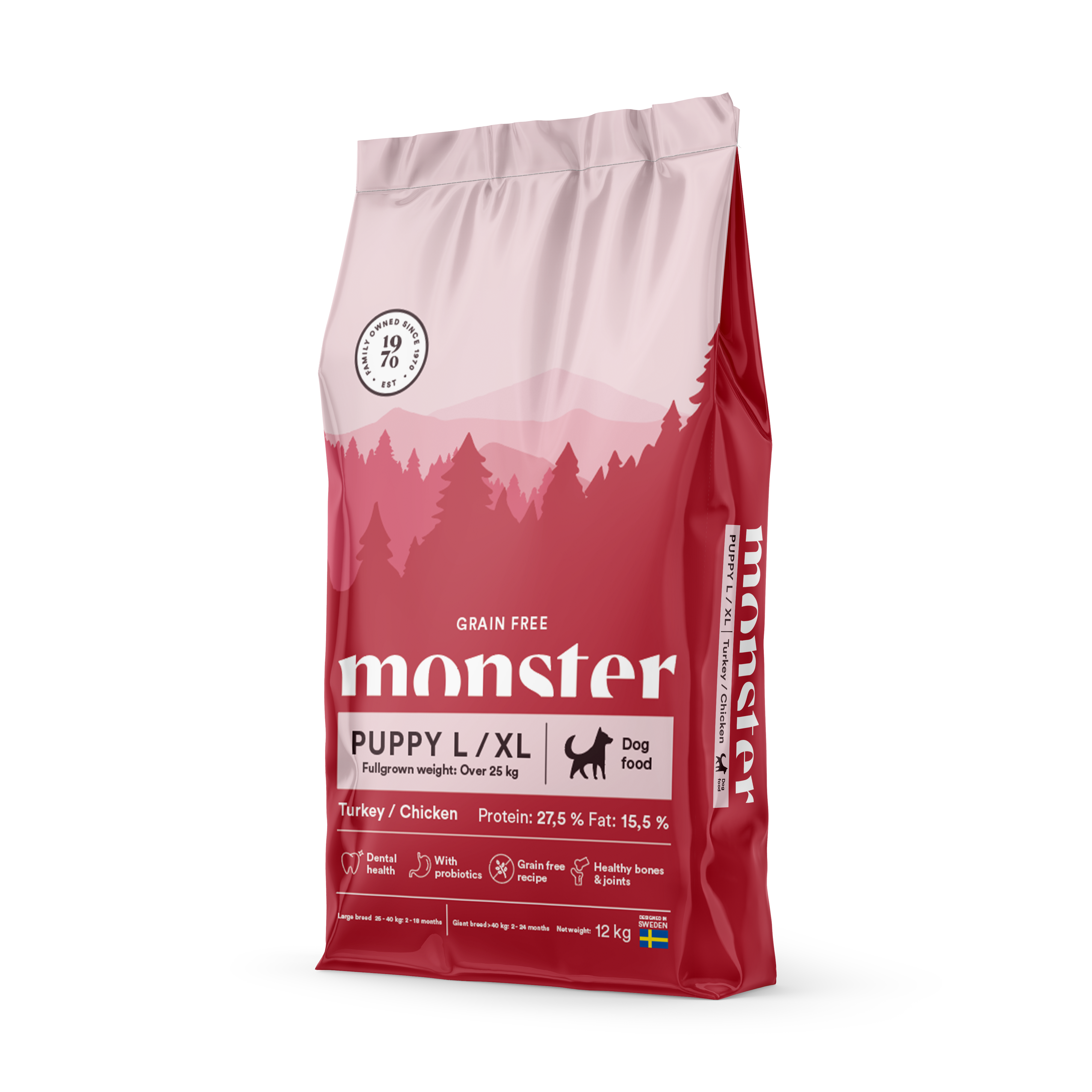 Monster Dog Grain Free Puppy L/XL Turkey/Chicken 12 kg
