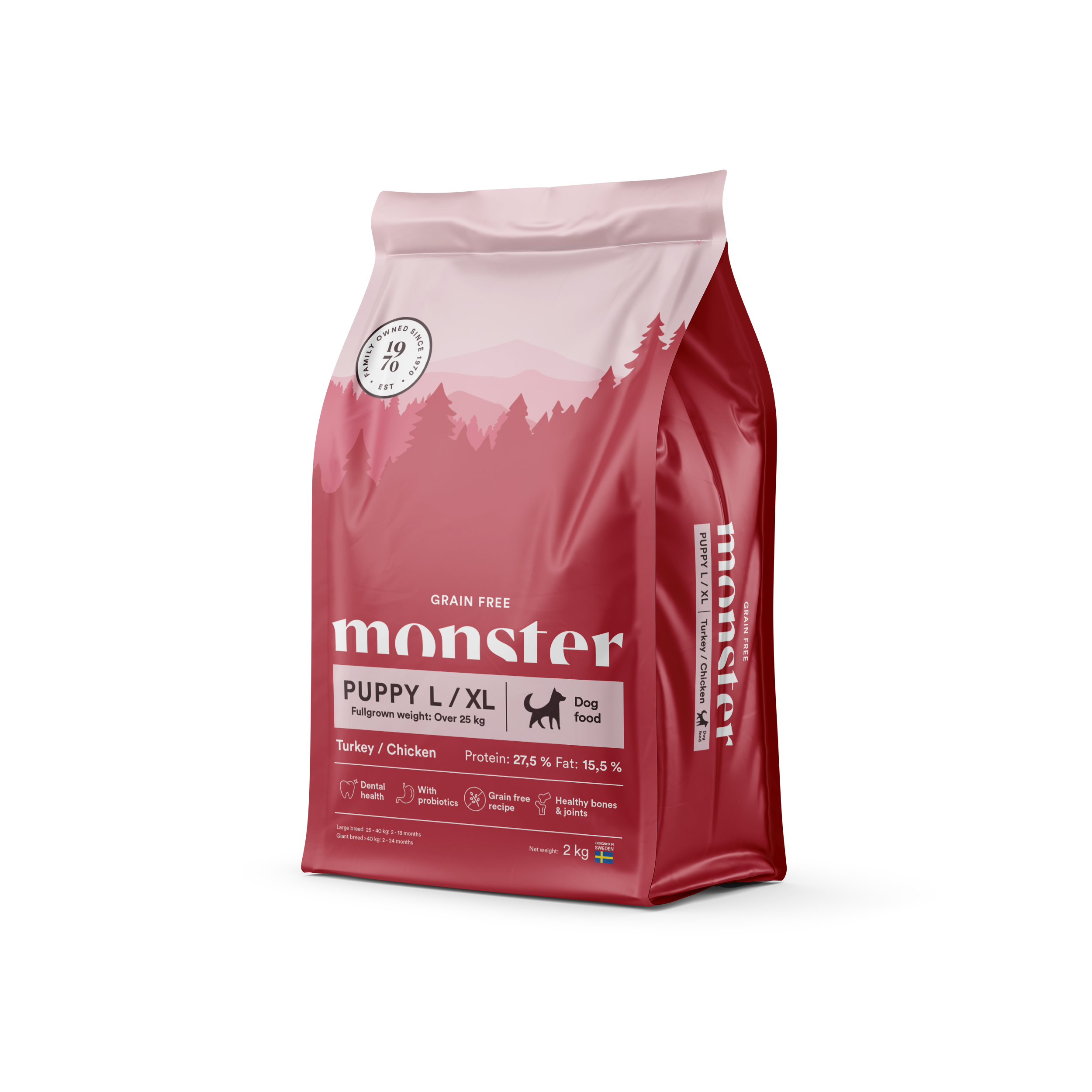 Monster Dog Grain Free Puppy L/XL Turkey/Chicken 2 kg