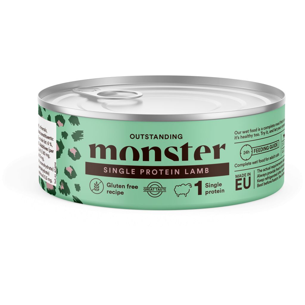 Monster Cat Adult Single Lamb Can 100 g