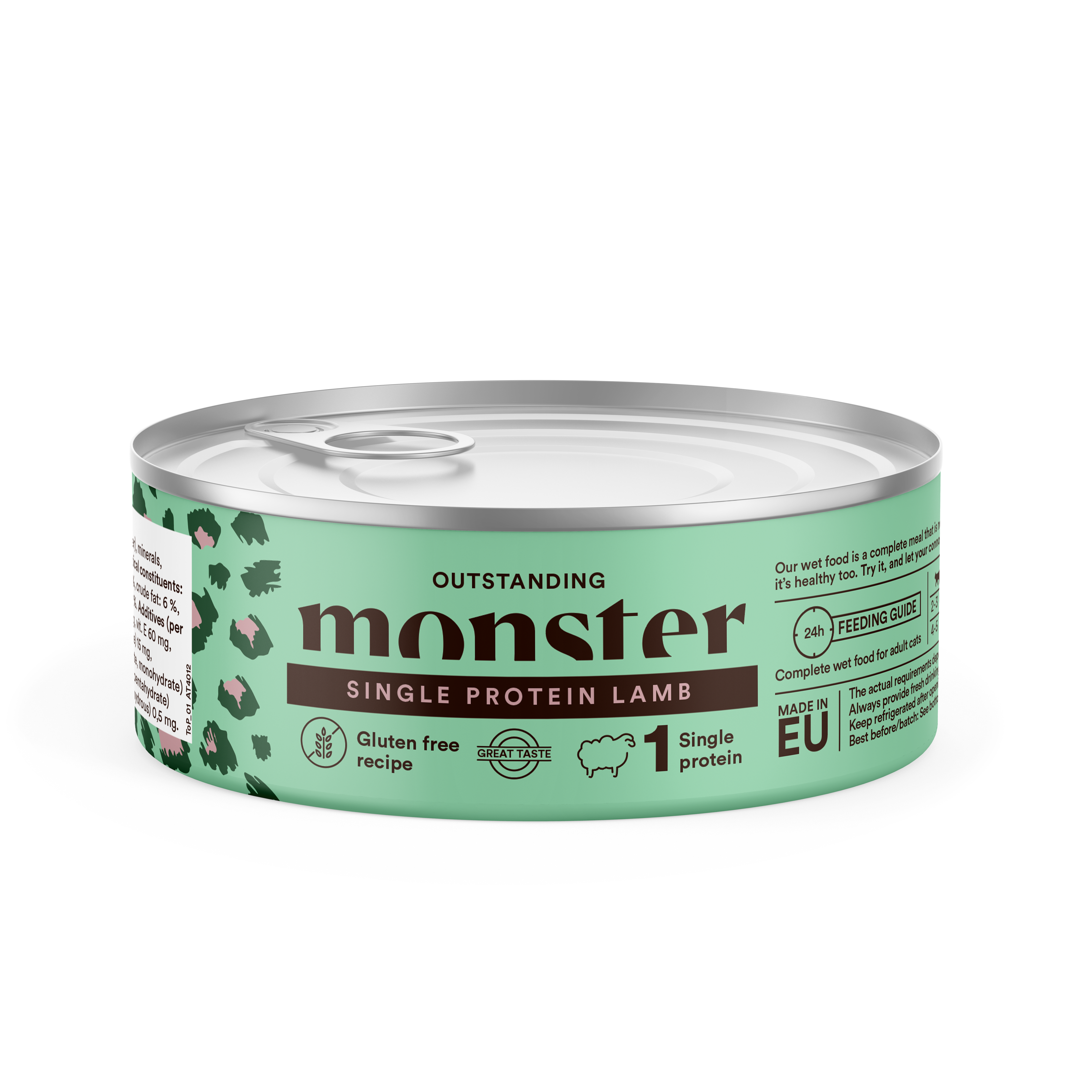 Monster Cat Adult Single Lamb Can 100 g