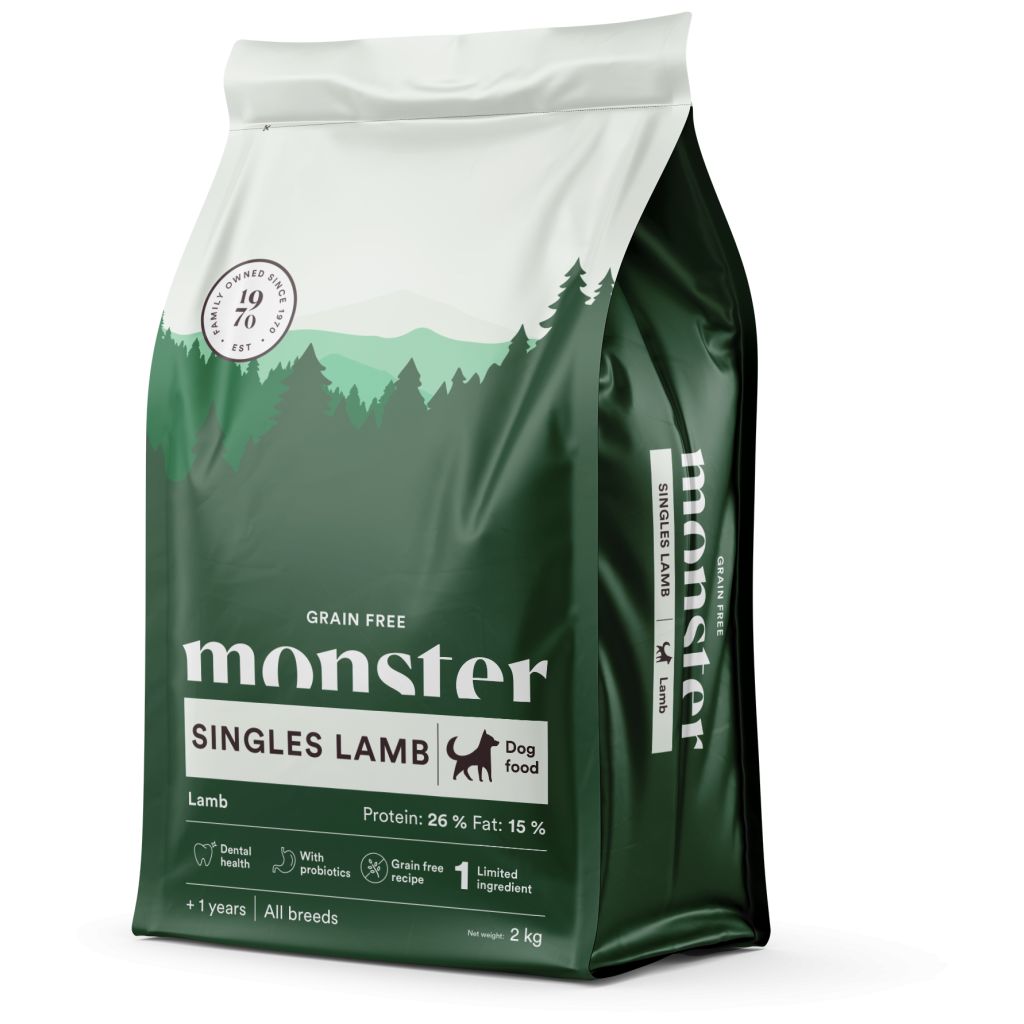 Monster Dog Grain Free Singles Lamb 2 kg