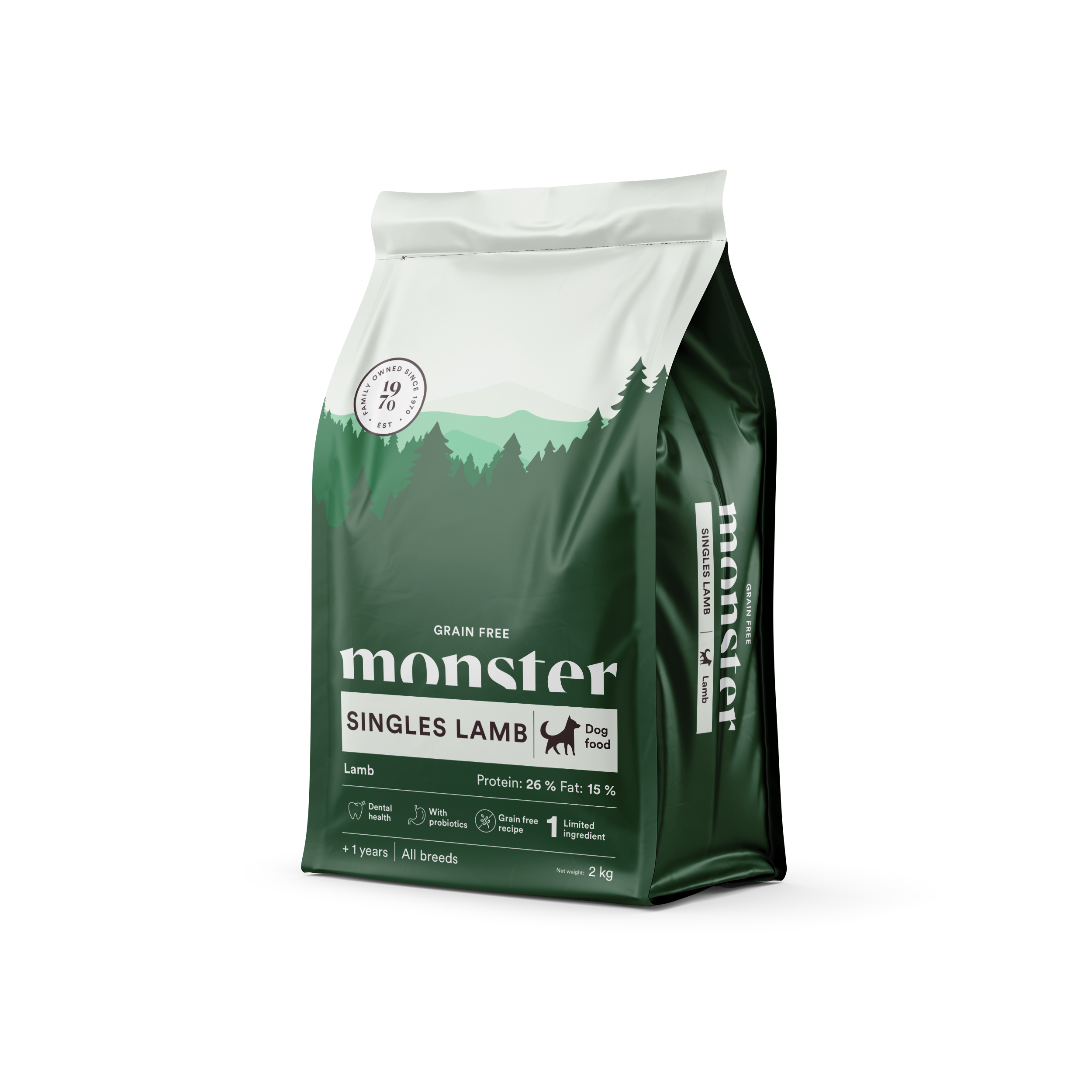 Monster Dog Grain Free Singles Lamb 2 kg Monster Dog Grain Free Singles Lamb 2 kg