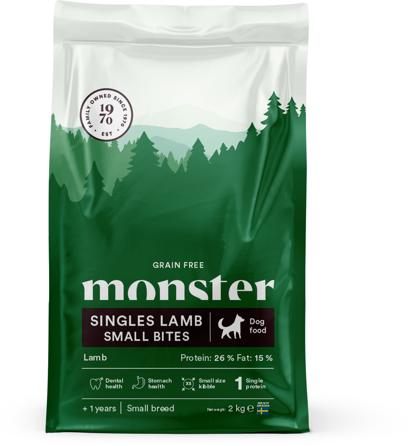 Monster Dog Grain Free Singles Lamb Small Bites 2 kg