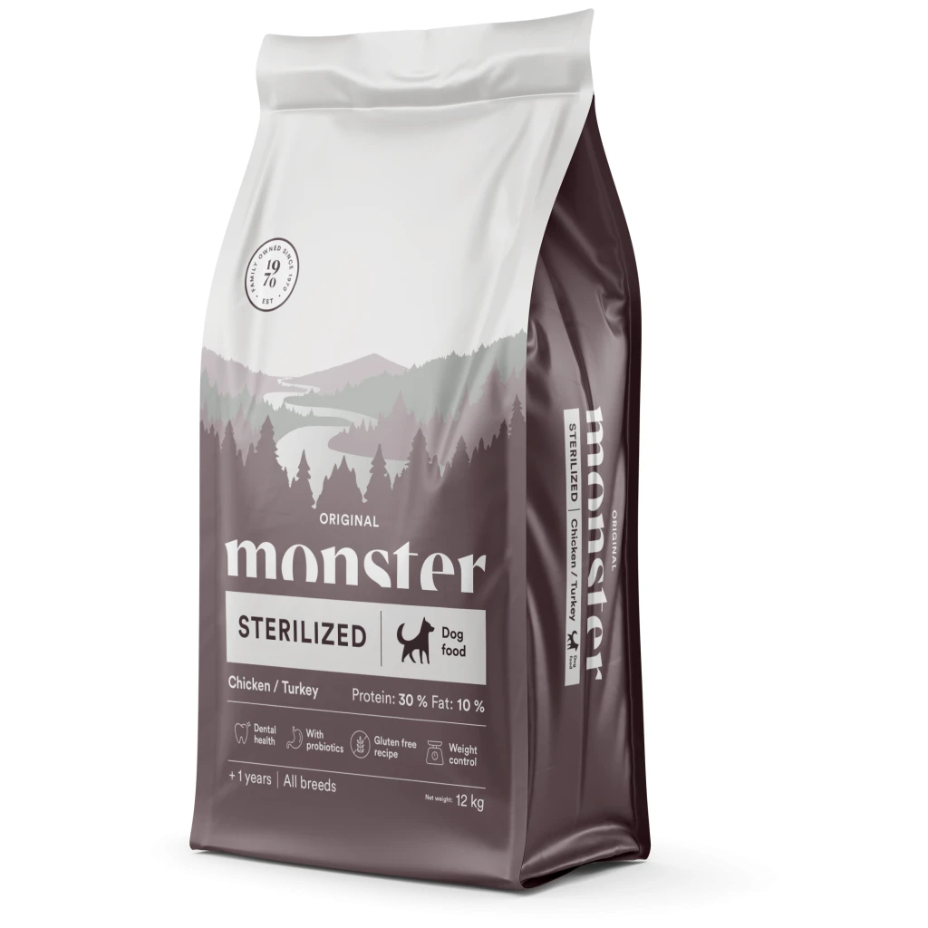 Monster Dog Original Sterilized Chicken/Turkey 12 kg