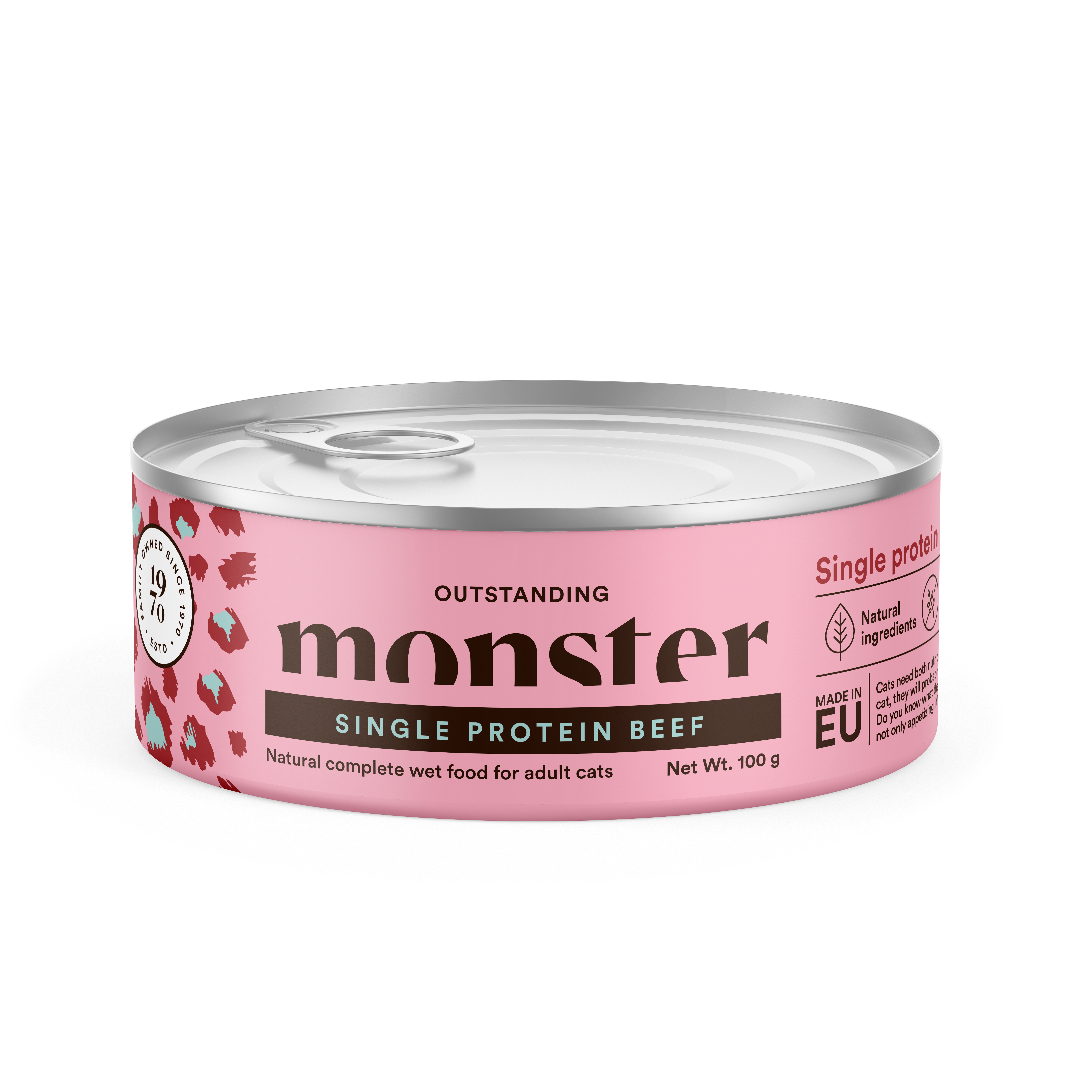 Monster Cat Adult Single Protein Beef Can 100 g
