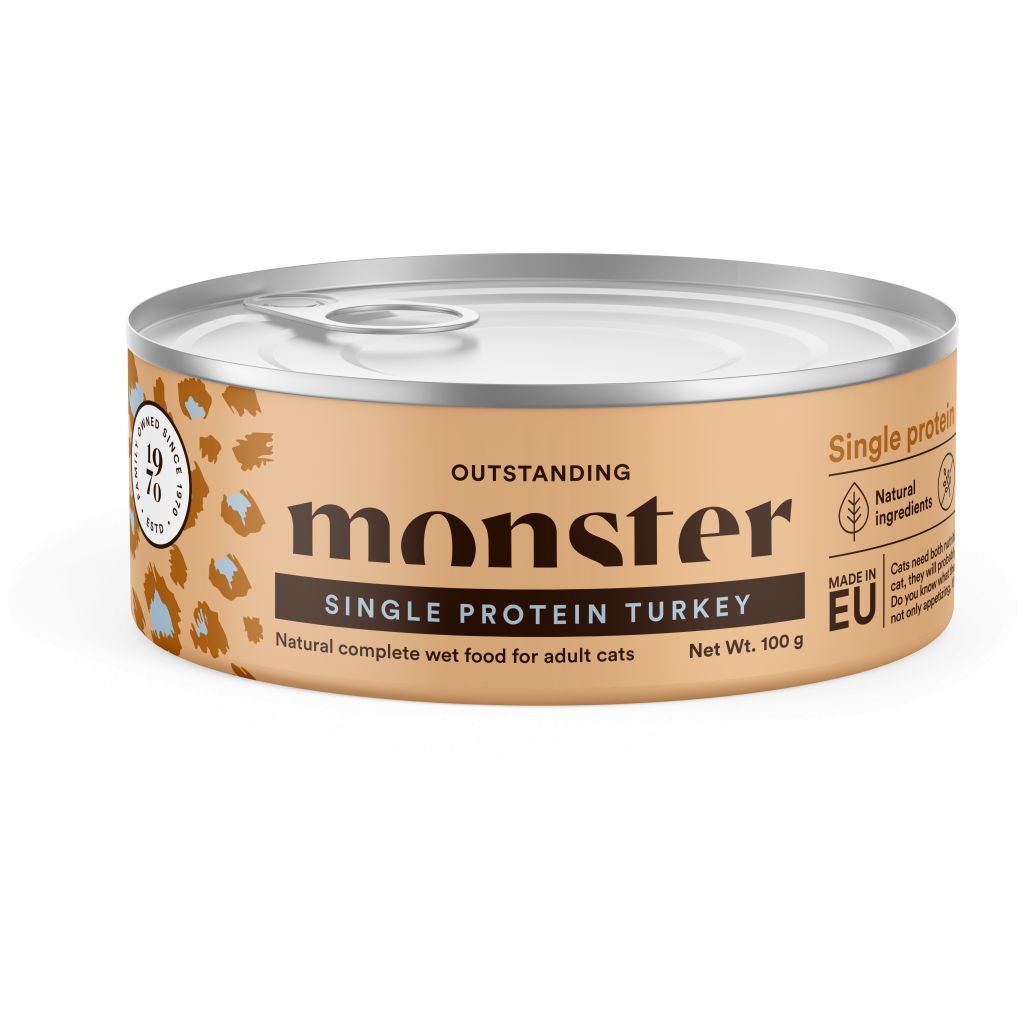 Monster Cat Adult Single Protein Turkey Can 100 g