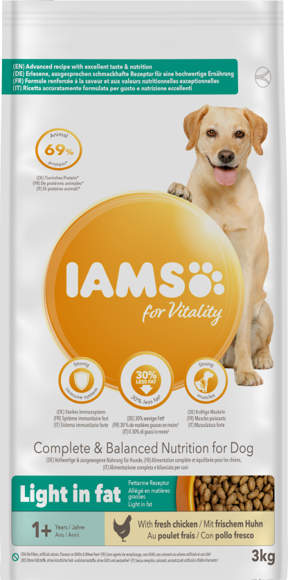 Iams Dog Adult Light in Fat 3 kg